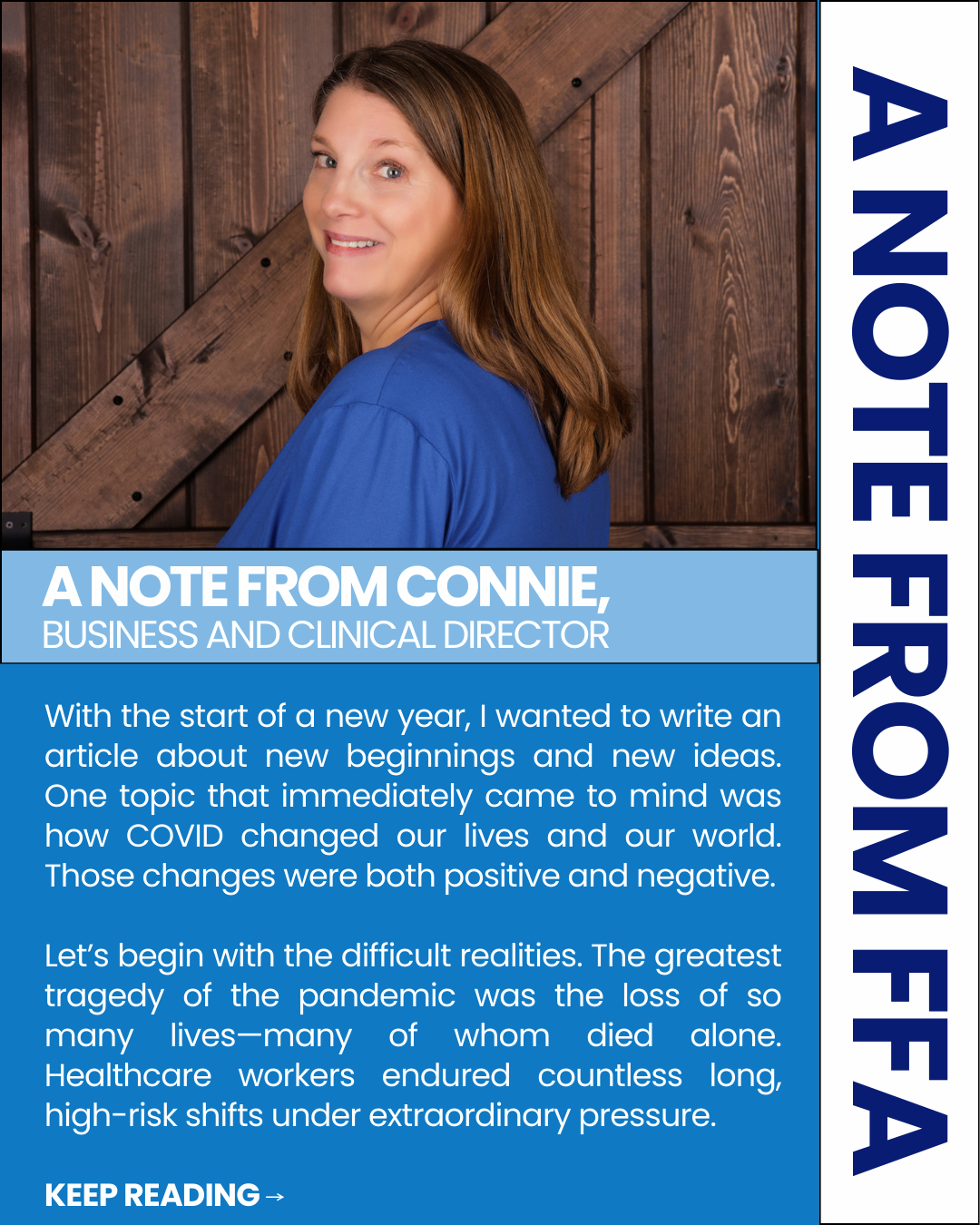 A Note from Connie