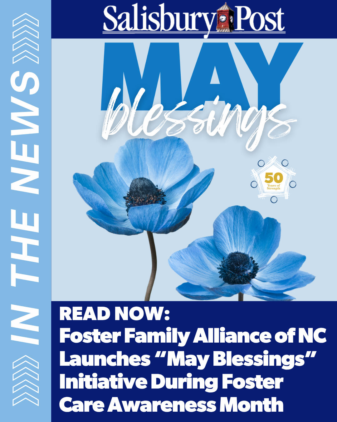 Foster Family Alliance of NC Launches “May Blessings” Initiative During Foster Care Awareness Month