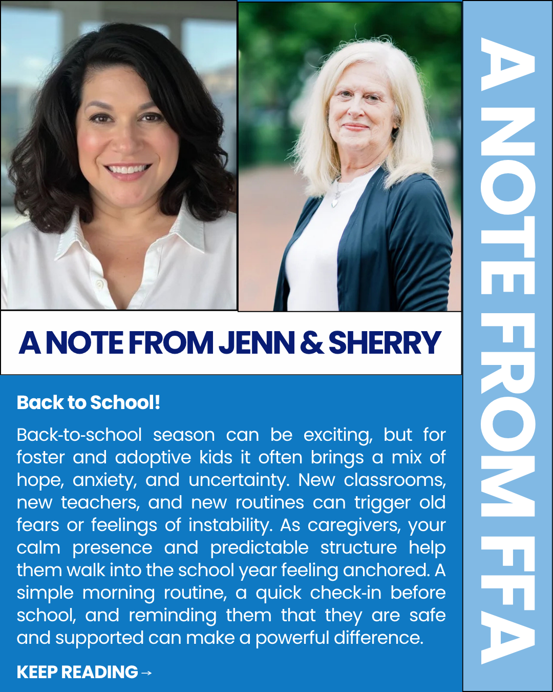 A Note from Jenn &amp; Sherry