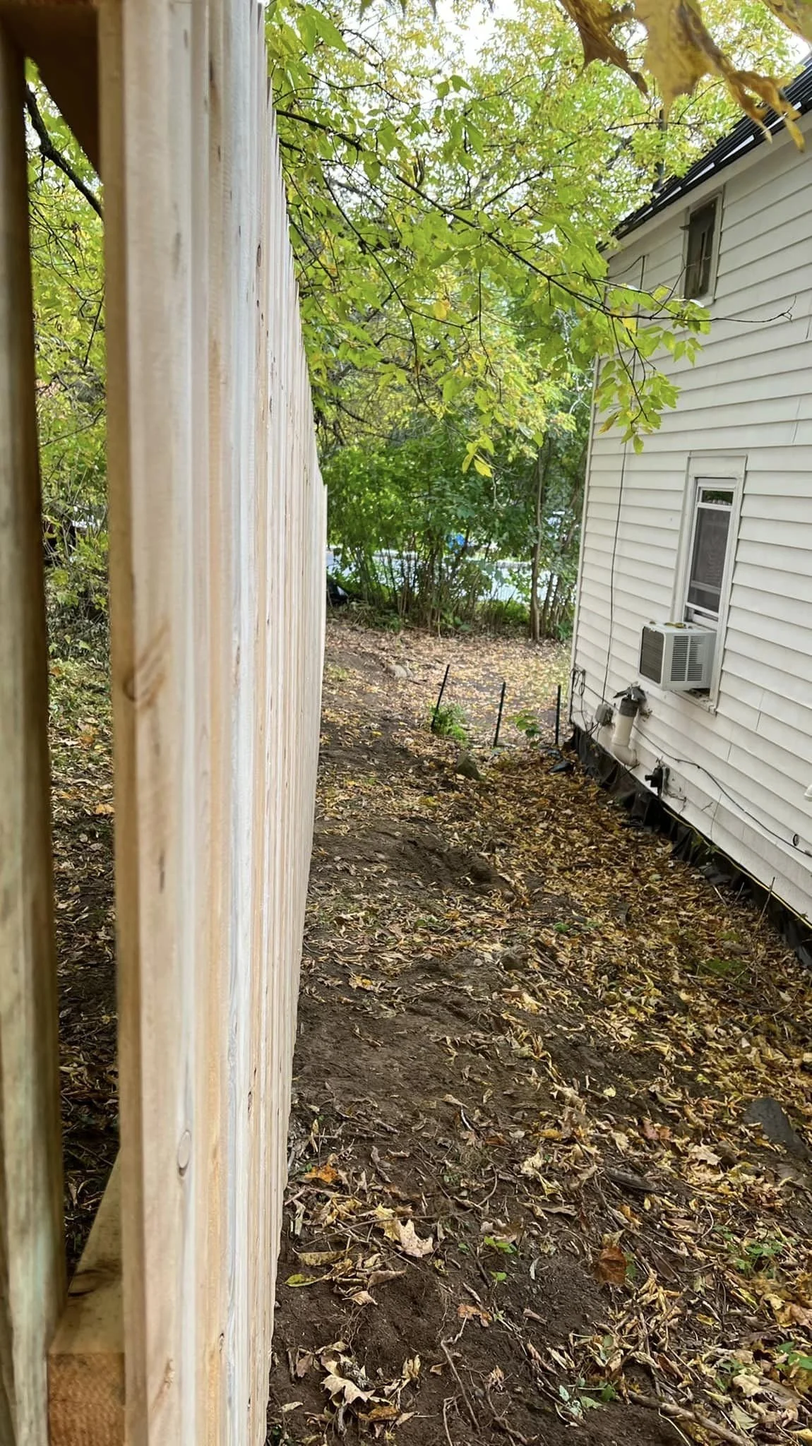 6' high privacy fence - prior fence removed/demo and  reinstalled