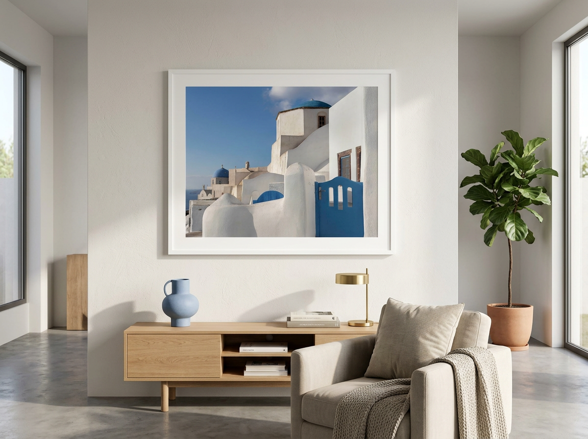Oia Sunset Photography Limited-Edition Prints
Bring the warm colours of an Oia sunset into your home with a limited-edition fine art photography print. Created from high-quality Santorini imagery, each artwork captures the island’s changing light and