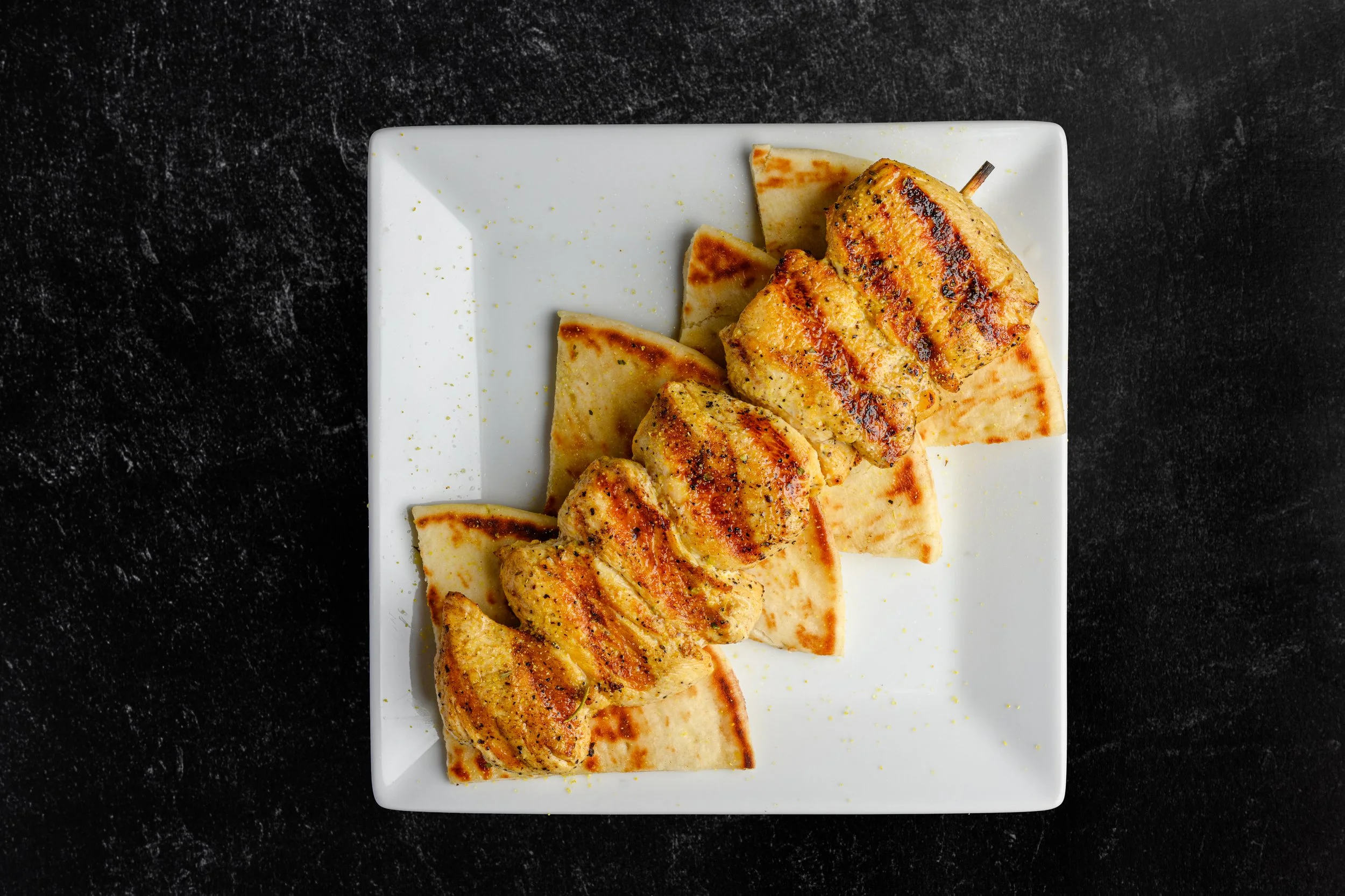 || STICK KABOB || Choice of Chicken or Pork + One Pita Bread 