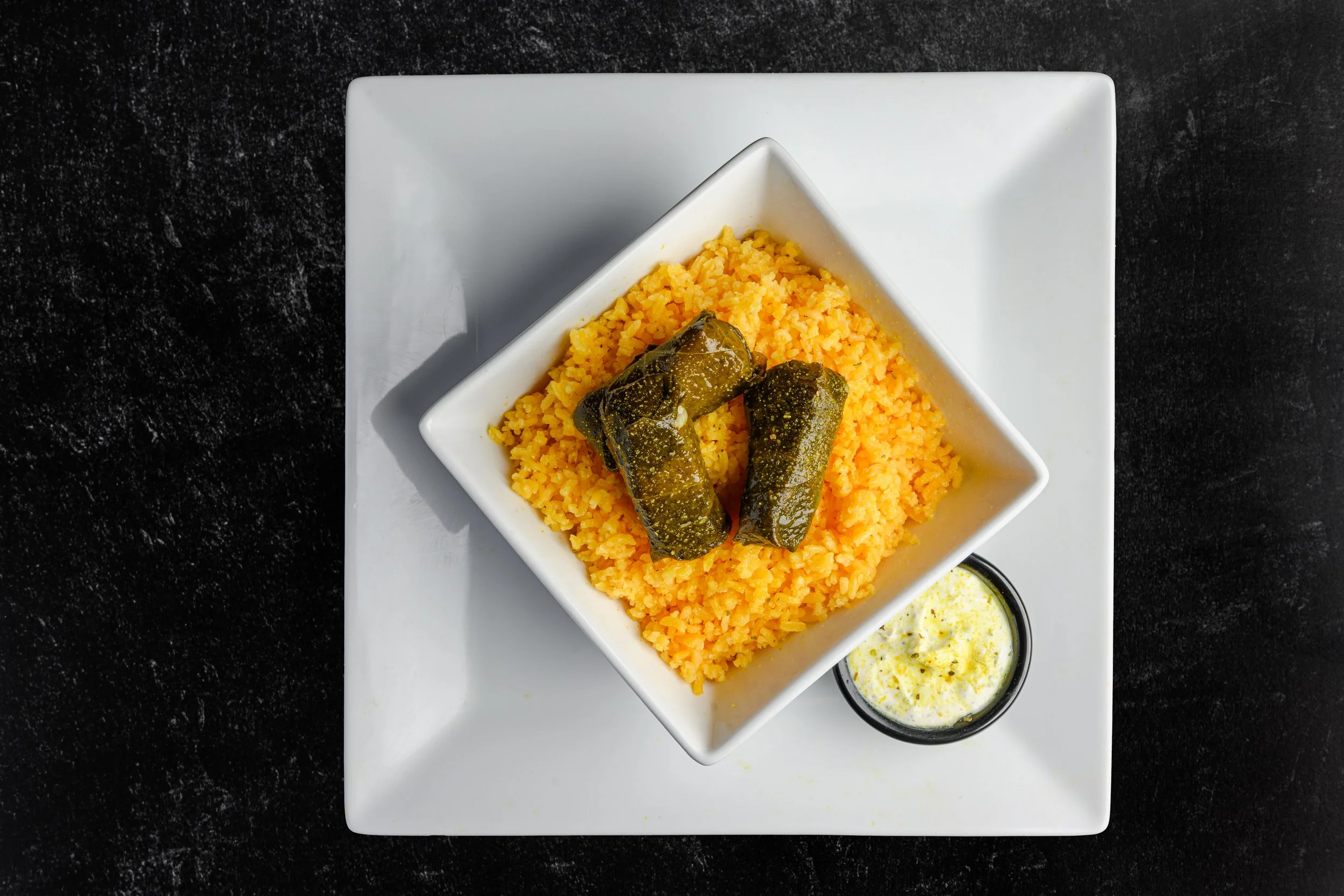 || DOLMADES APPETIZER || Tree Dolmades over a bed of rice