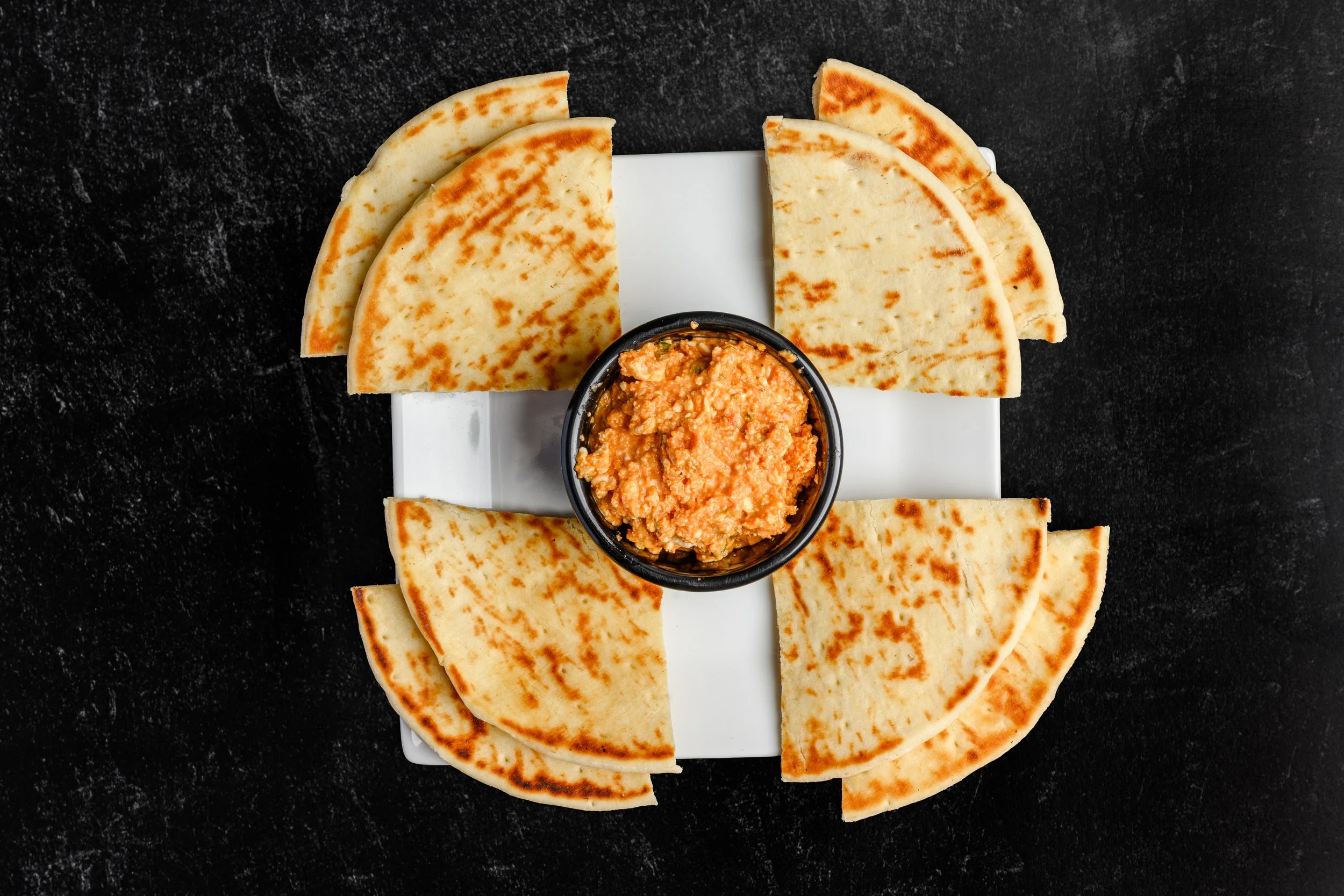 || TIROKAFTARI ( Spicy Feta Cheese Dip ) || + Two Pita Bread