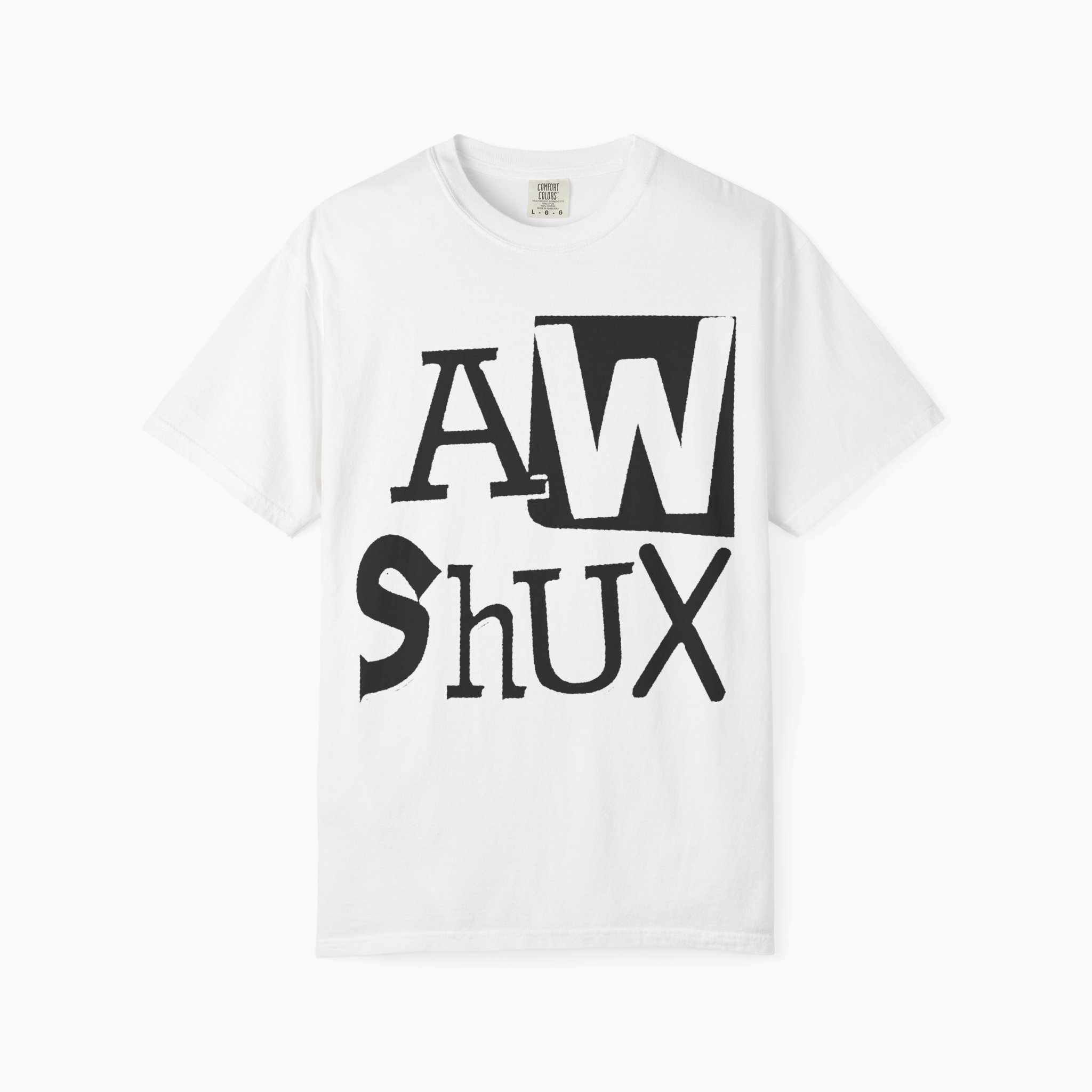 Aw Shux - Cut-n-Paste Logo T-Shirts - Punk Hardcore Alternative Rock Music
