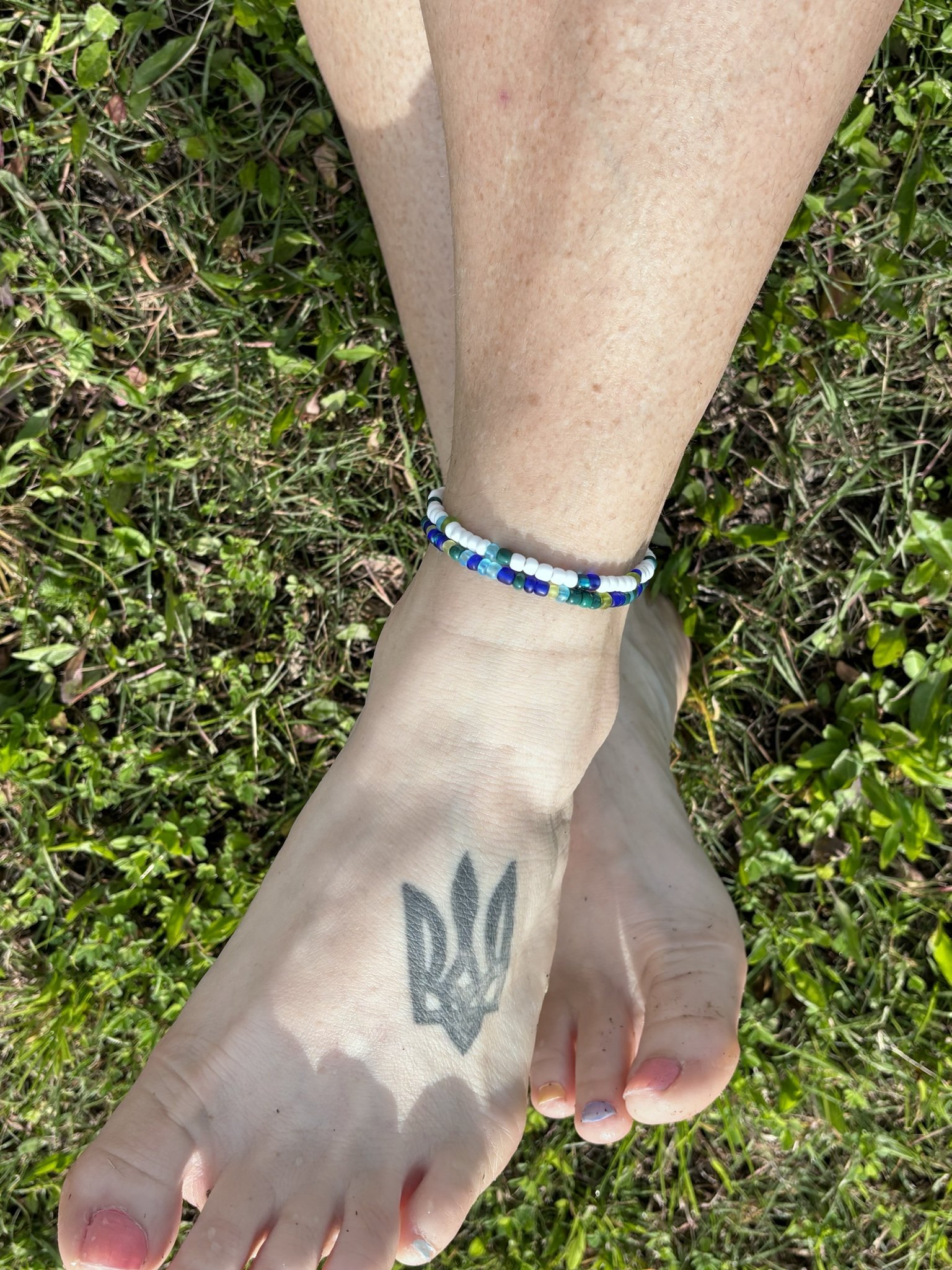 Seaglass Lovers Anklet