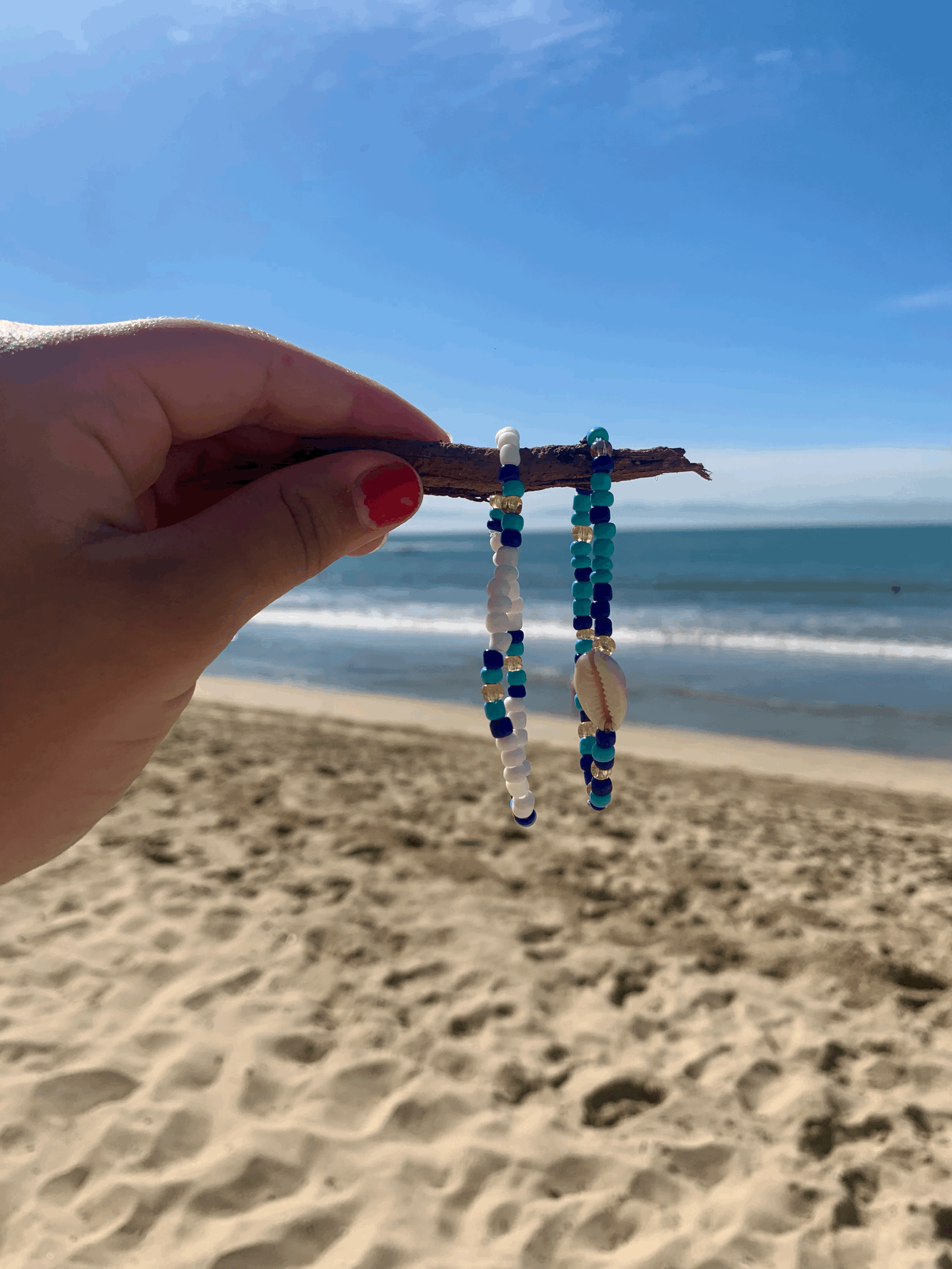 Blue Shell Breeze Bracelet Set