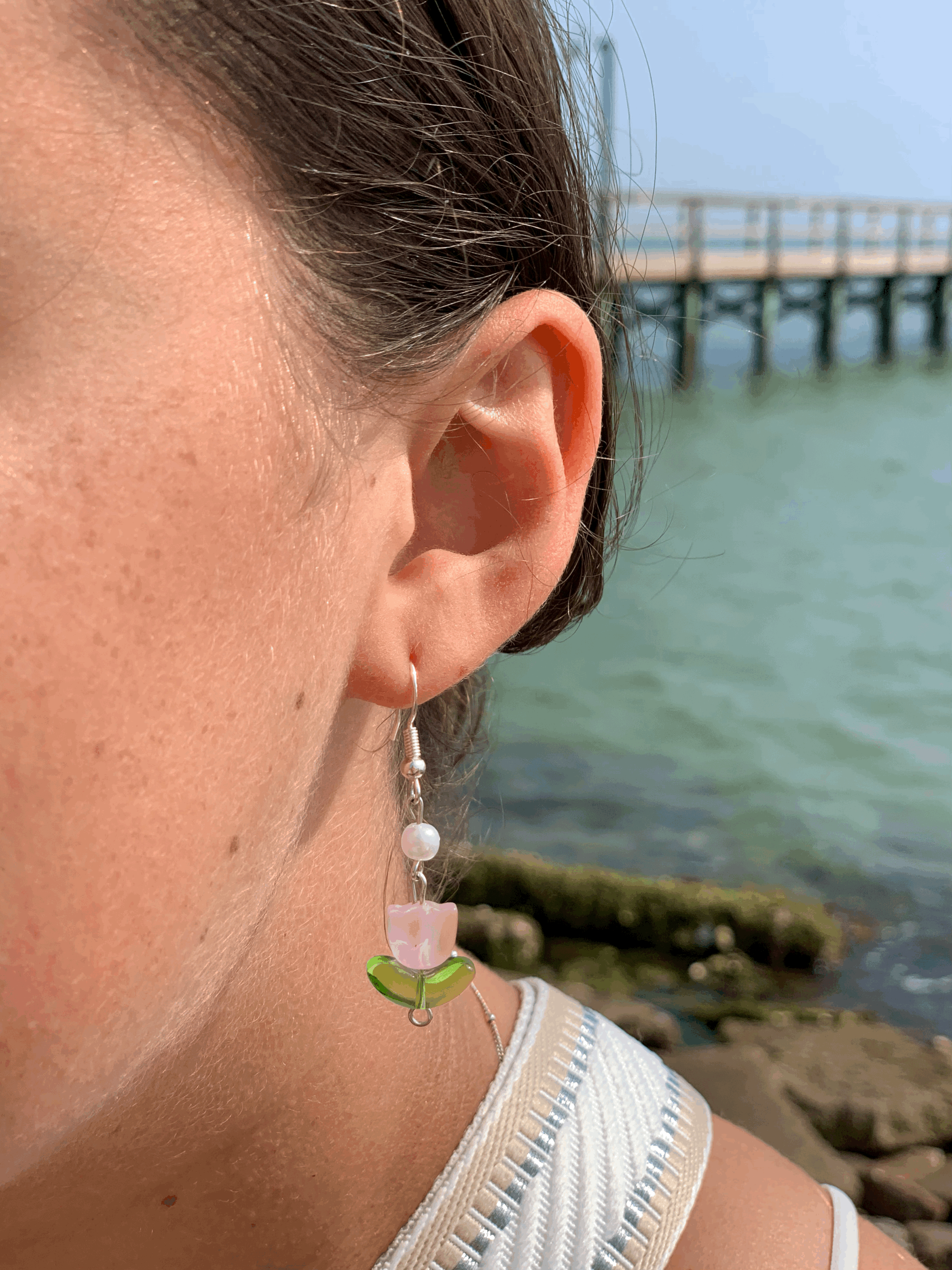 Dainty Tulip Earrings