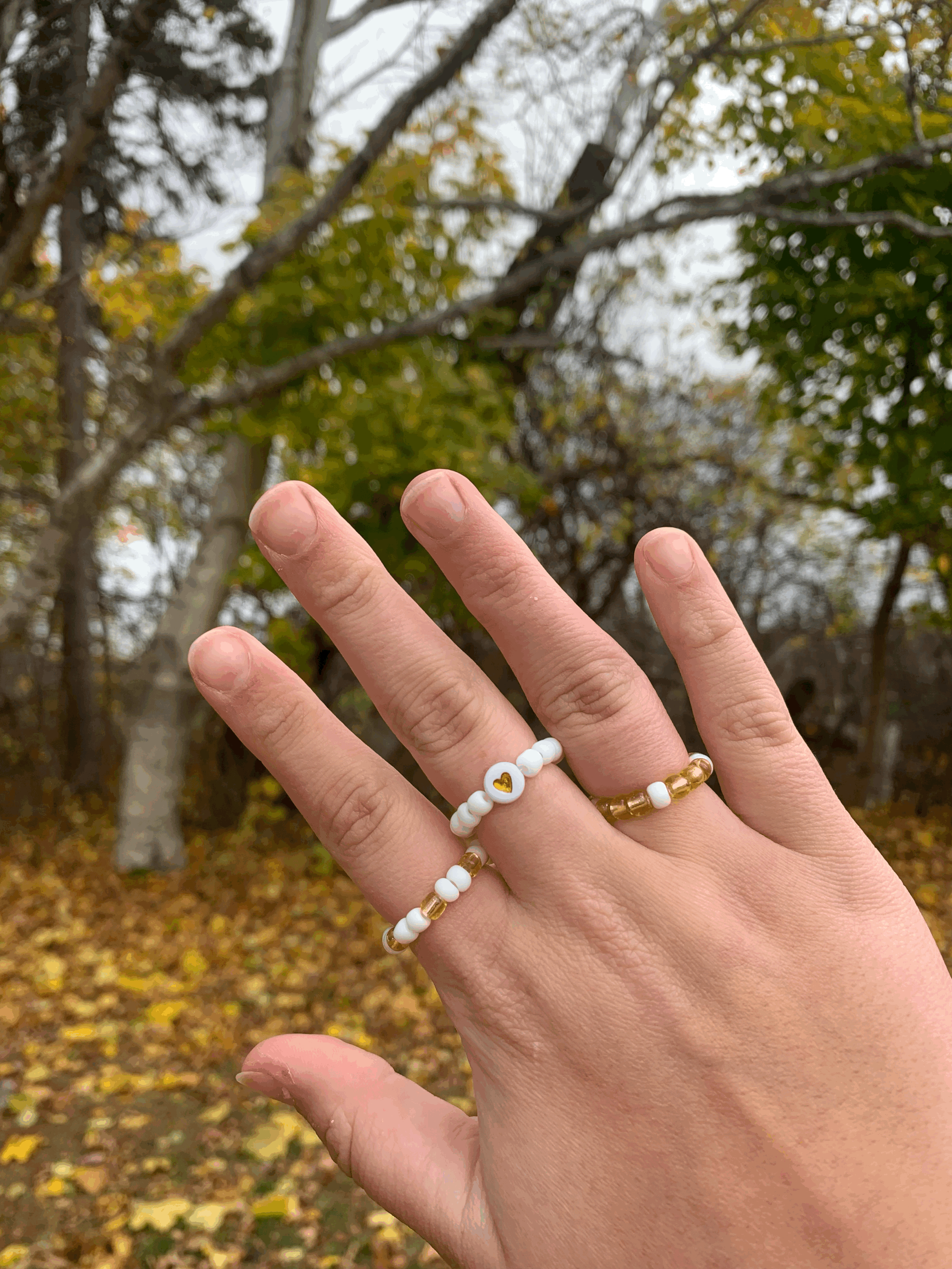 Golden Glow Ring Set