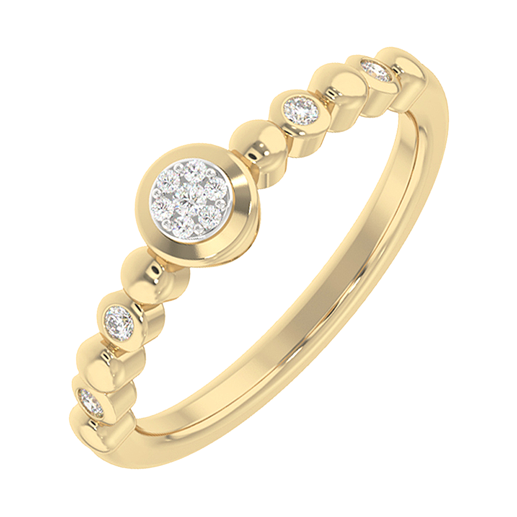10K Yellow Gold Diamond Ring