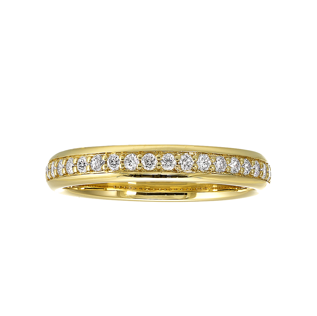 14K Yellow Gold Diamond Band