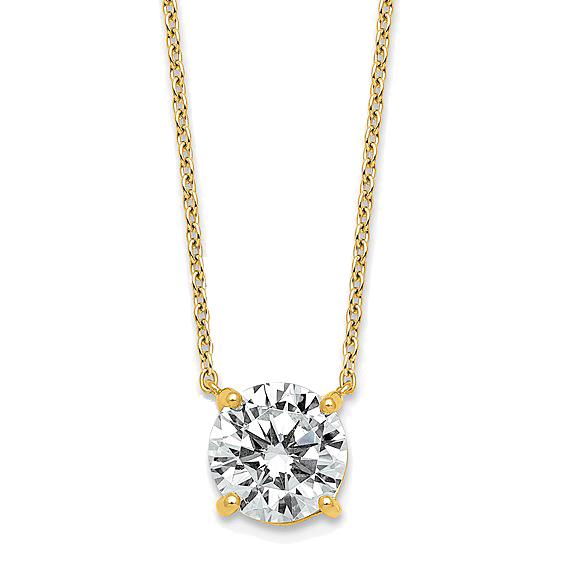 Lab Grown Diamond Solitaire Necklace