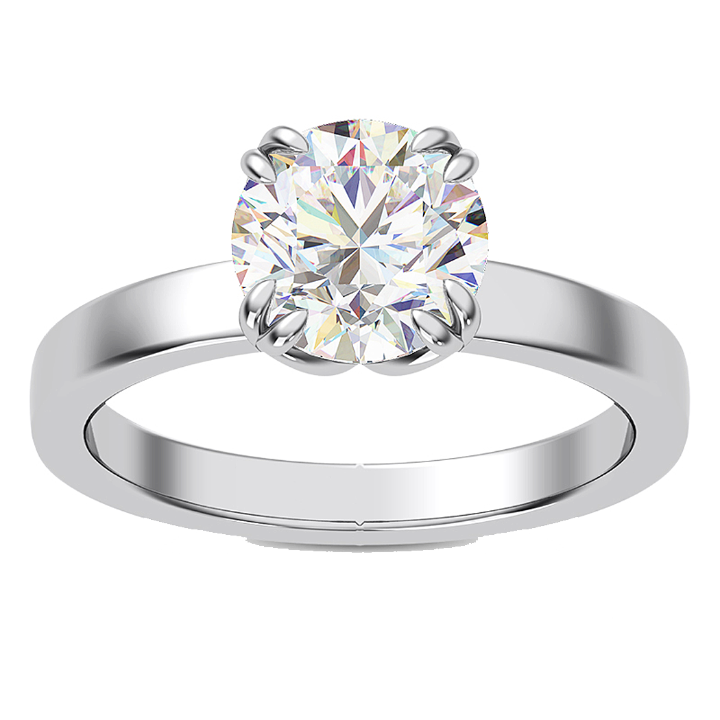 10K White Gold Fancy Claw Prong Mounting