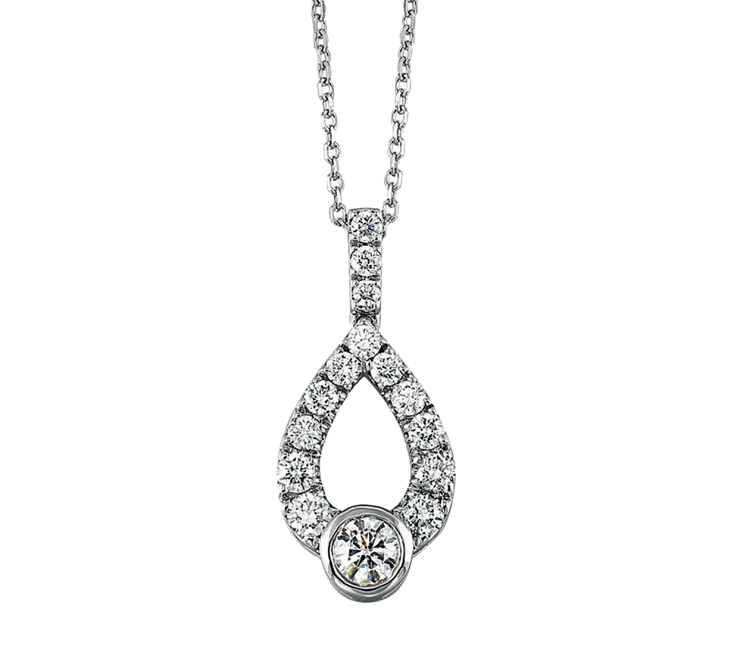 Sterling Silver Diamond Pendant
