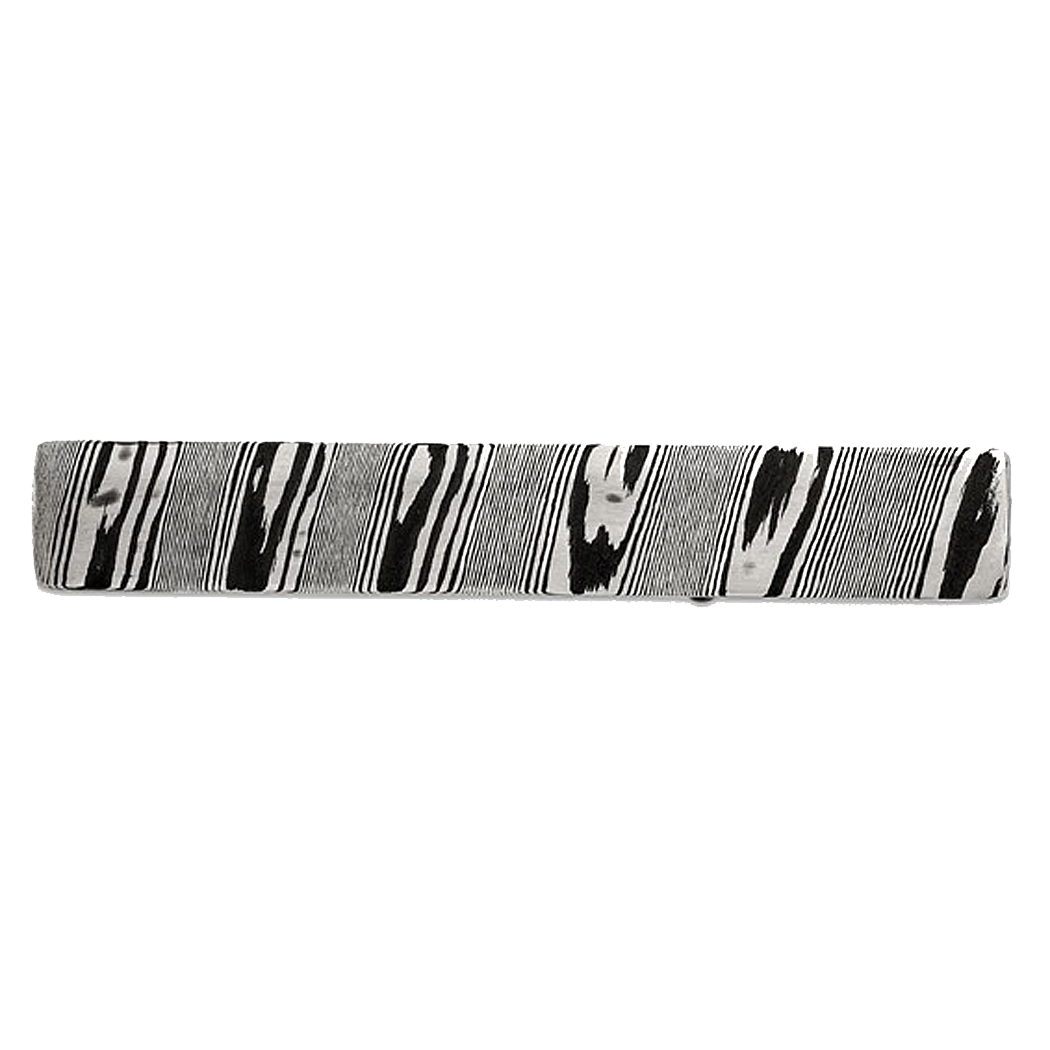 Damascus Steel Tie Bar
