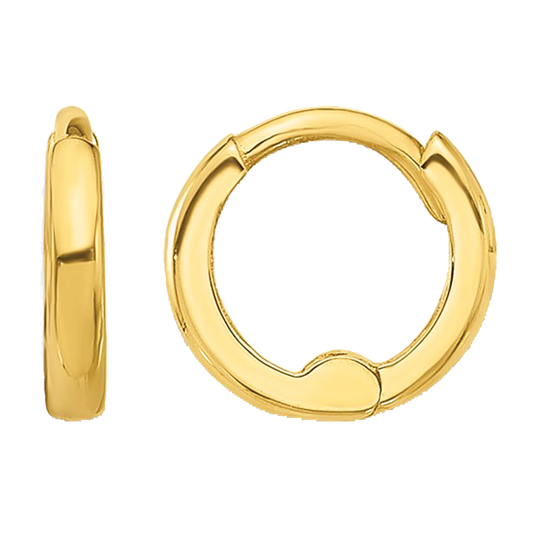 14K Yellow Gold Extra Small Huggy Earrings