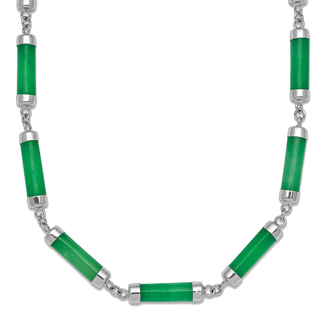 Sterling Silver and Jade Necklace
