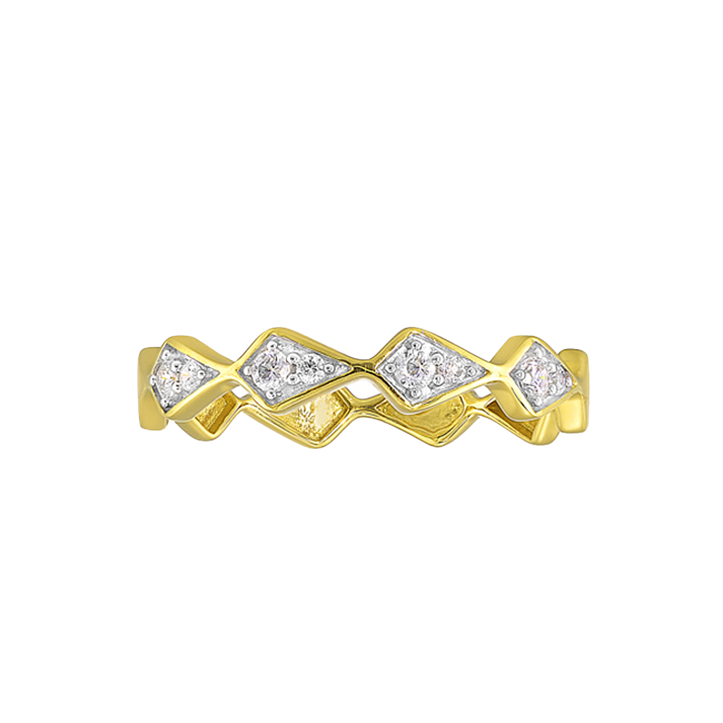 14K Yellow Gold Diamond Band