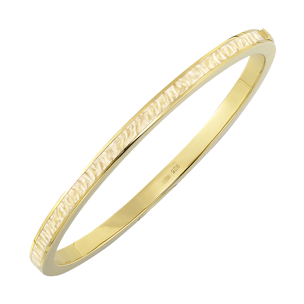 Gold Plated Sterling Silver Bangle