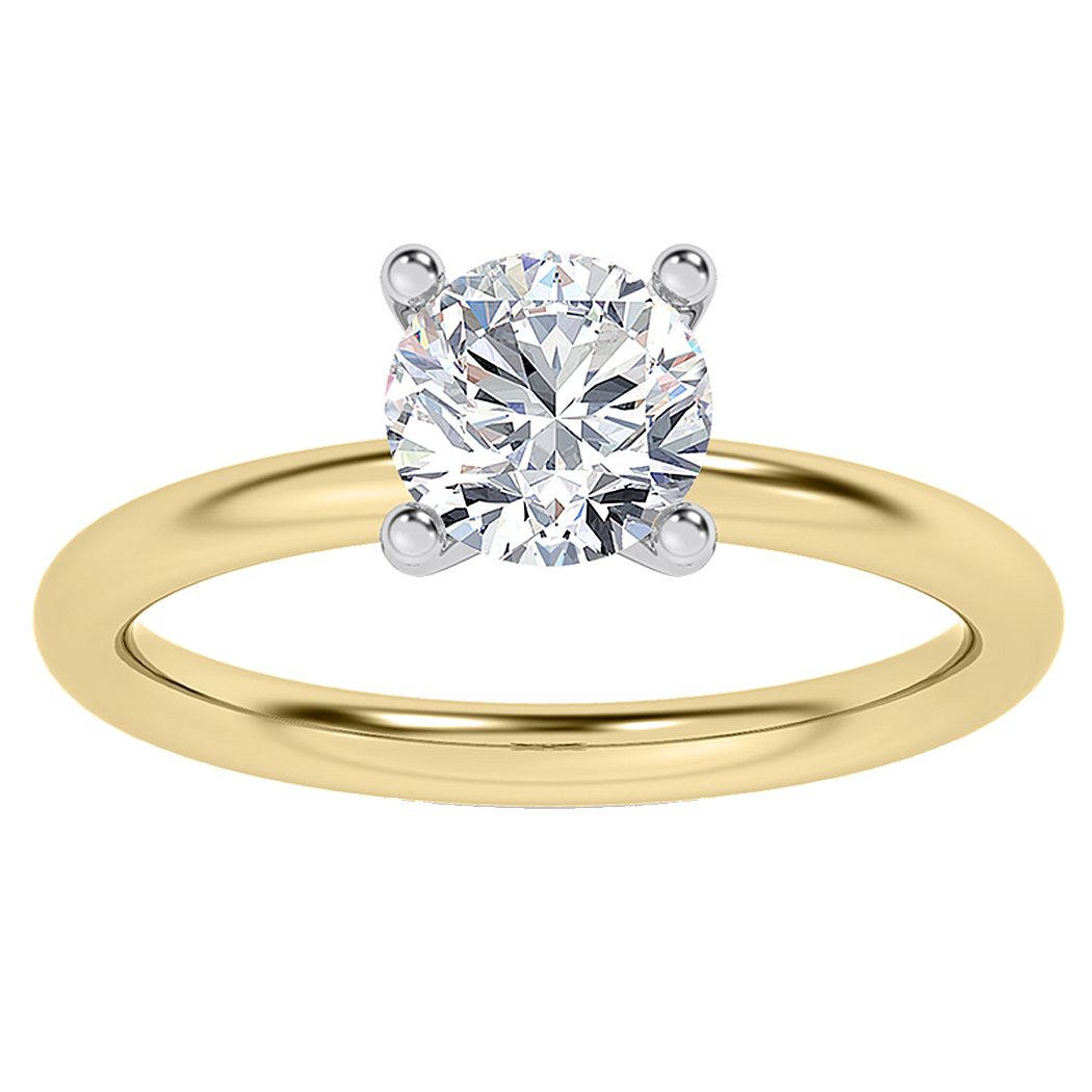 10K Two Tone Ring Mount