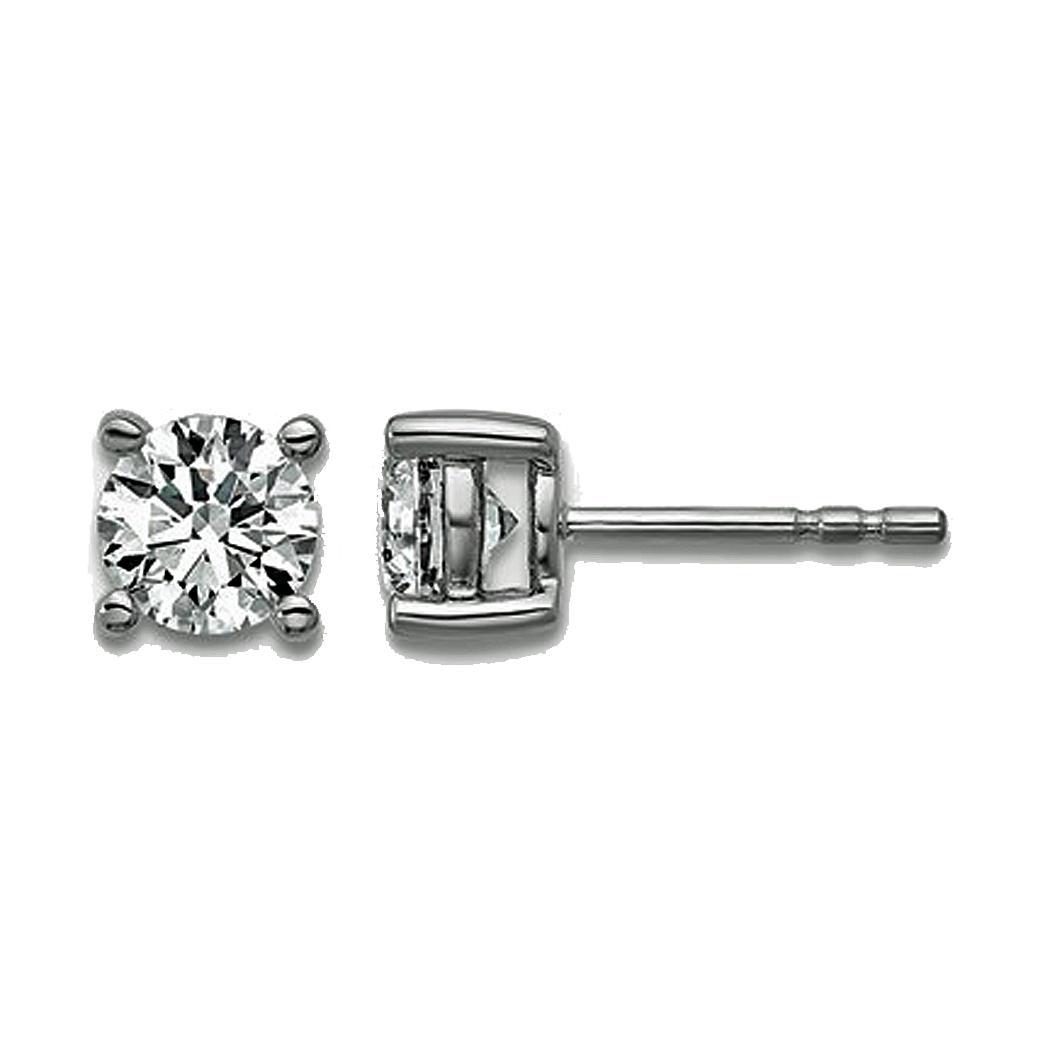 14K White Gold 1.00ct t/w Lab Grown Diamond Stud Earrings