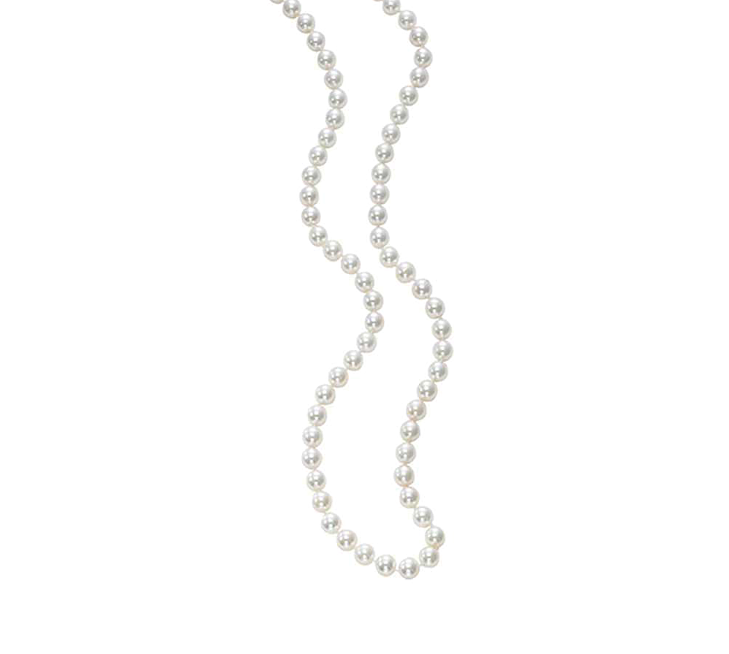 5.5-6.0mm Akoya Pearl Necklace with 14K Yellow Gold Clasp