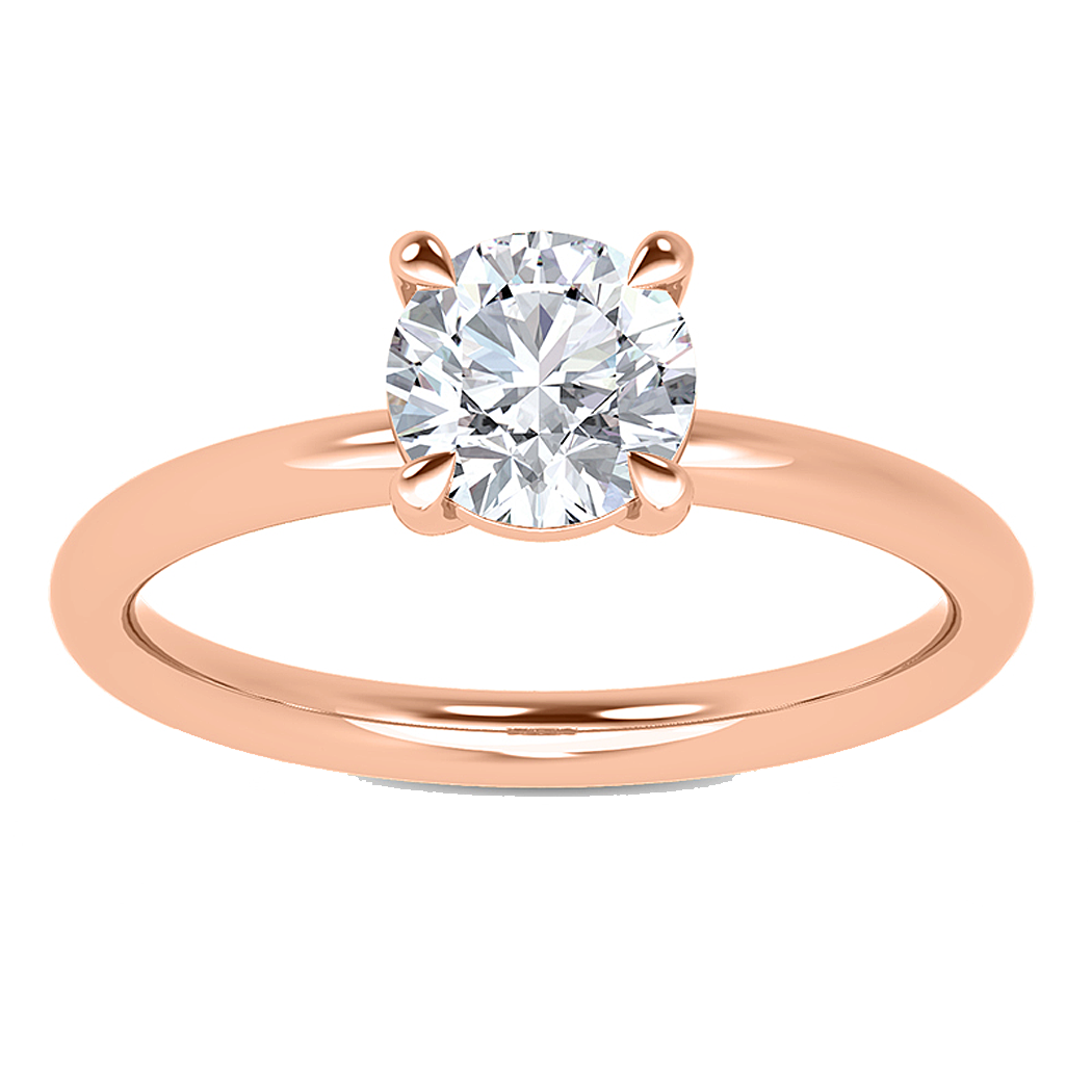 14K Rose Gold Ring Mount