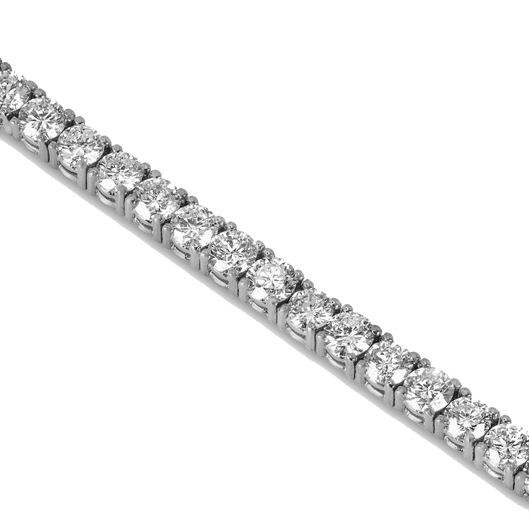 14K White Gold Lab Grown Diamond Tennis Bracelet