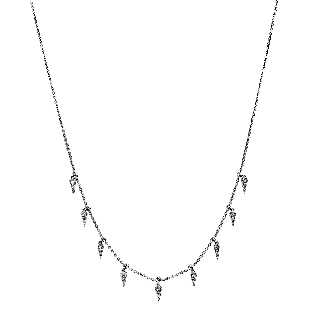 Sterling Silver Diamond Fashion Necklace