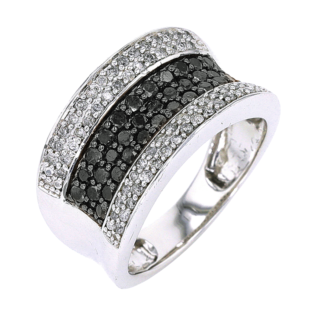Sterling Silver Diamond Ring