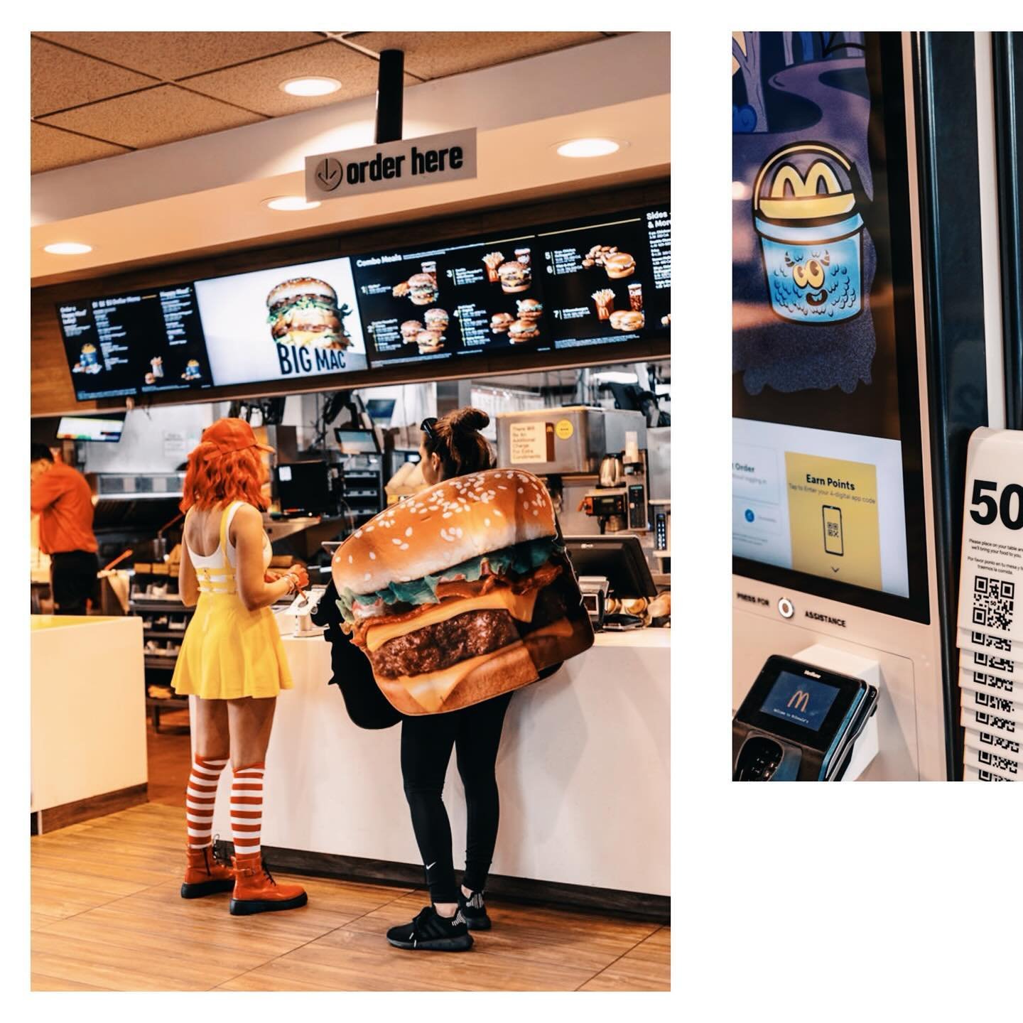 McFlurry Halloween 🎃 w @golfgirl.bree 
#halloweenphotoshoot #mcdonaldsphotography