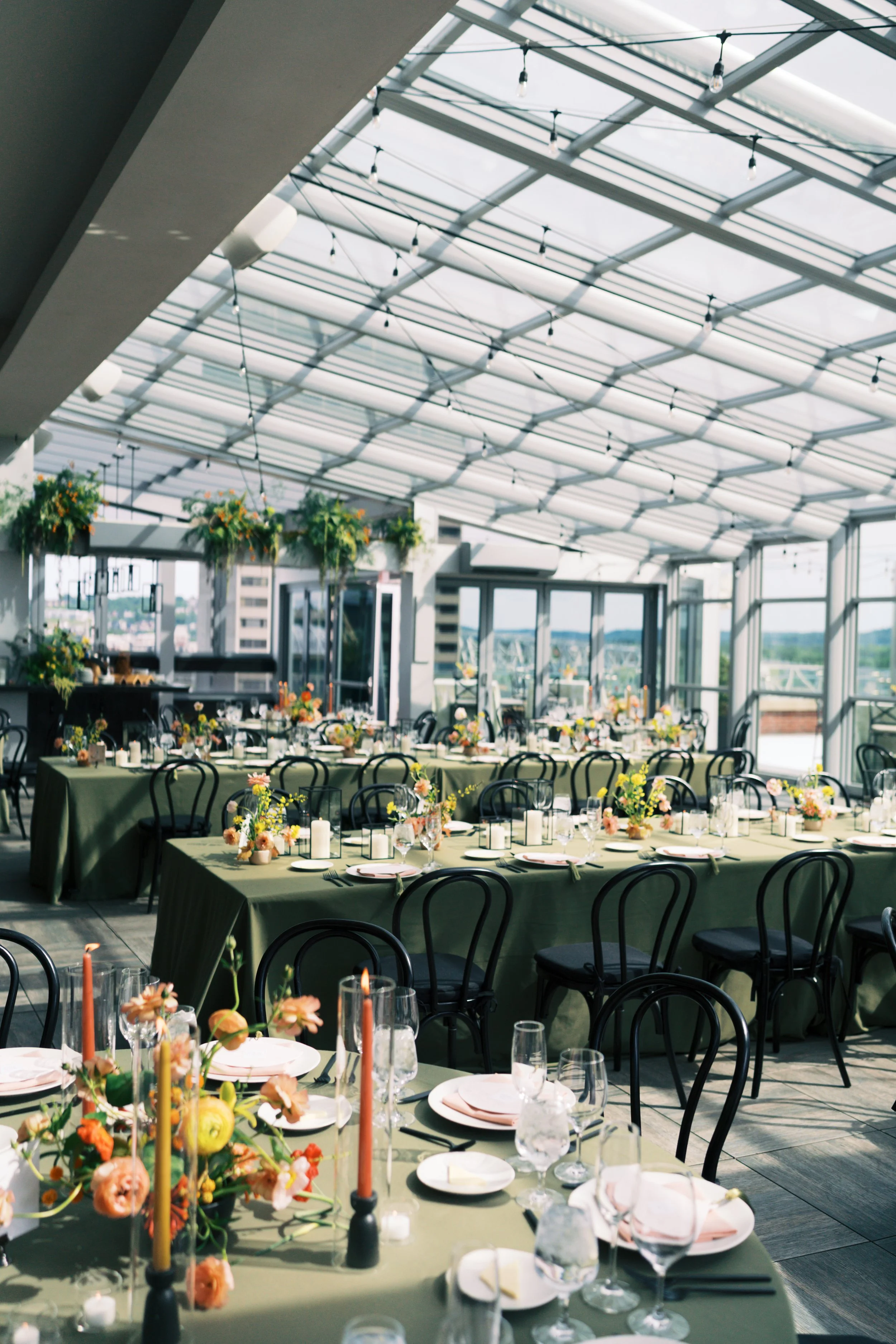 A + C Florida Elopement + Cincinnati Rooftop Wedding Reception