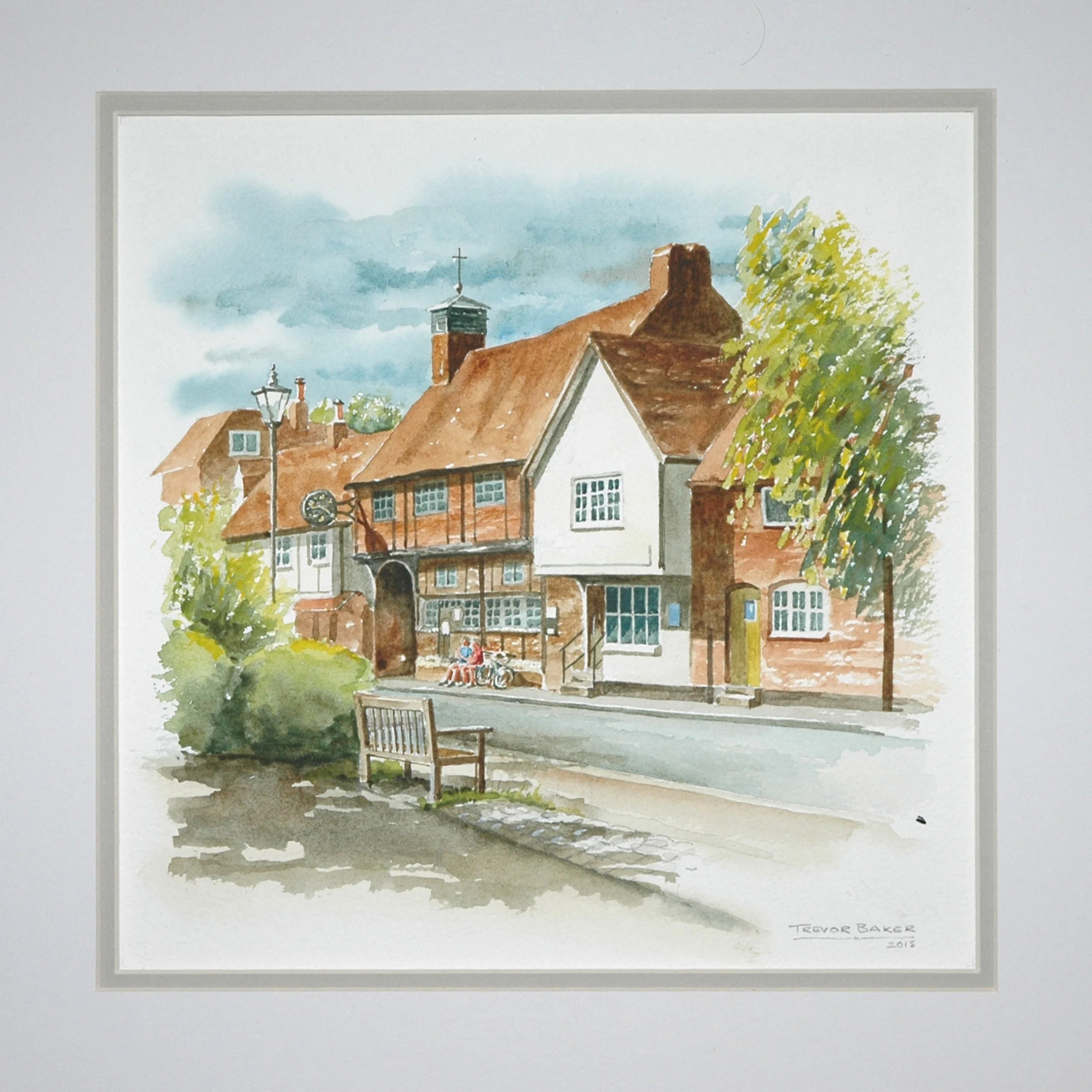 LUNCH IN THE VILLAGE, watercolour