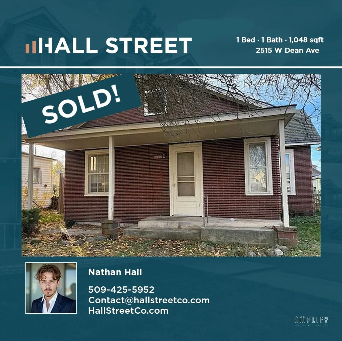 Hall Street sold homes in Spokane WA featuring fix and flip projects, wholesale real estate deals, and investment properties sold throughout Washington