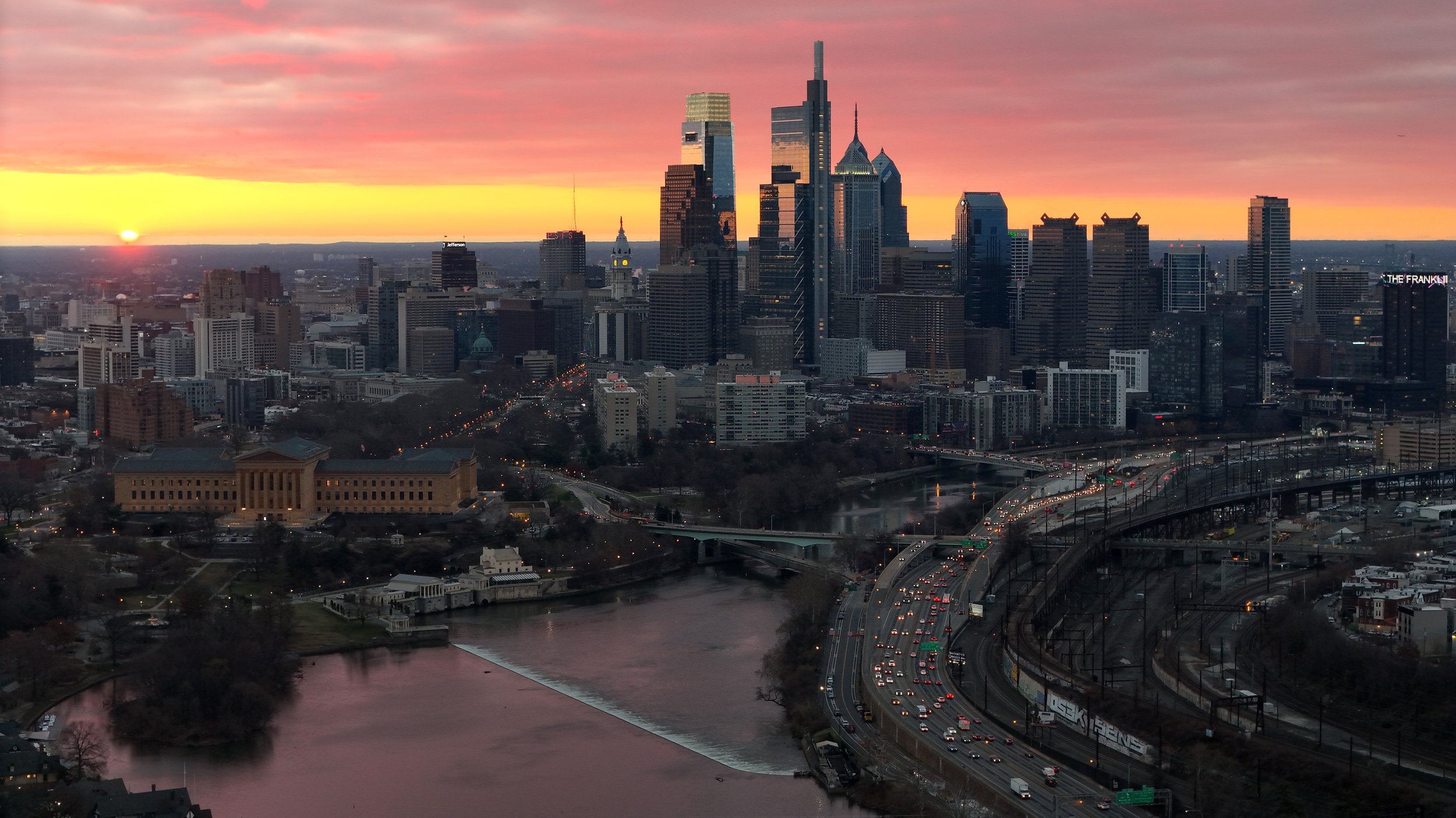 Sunrise in Philadelphia