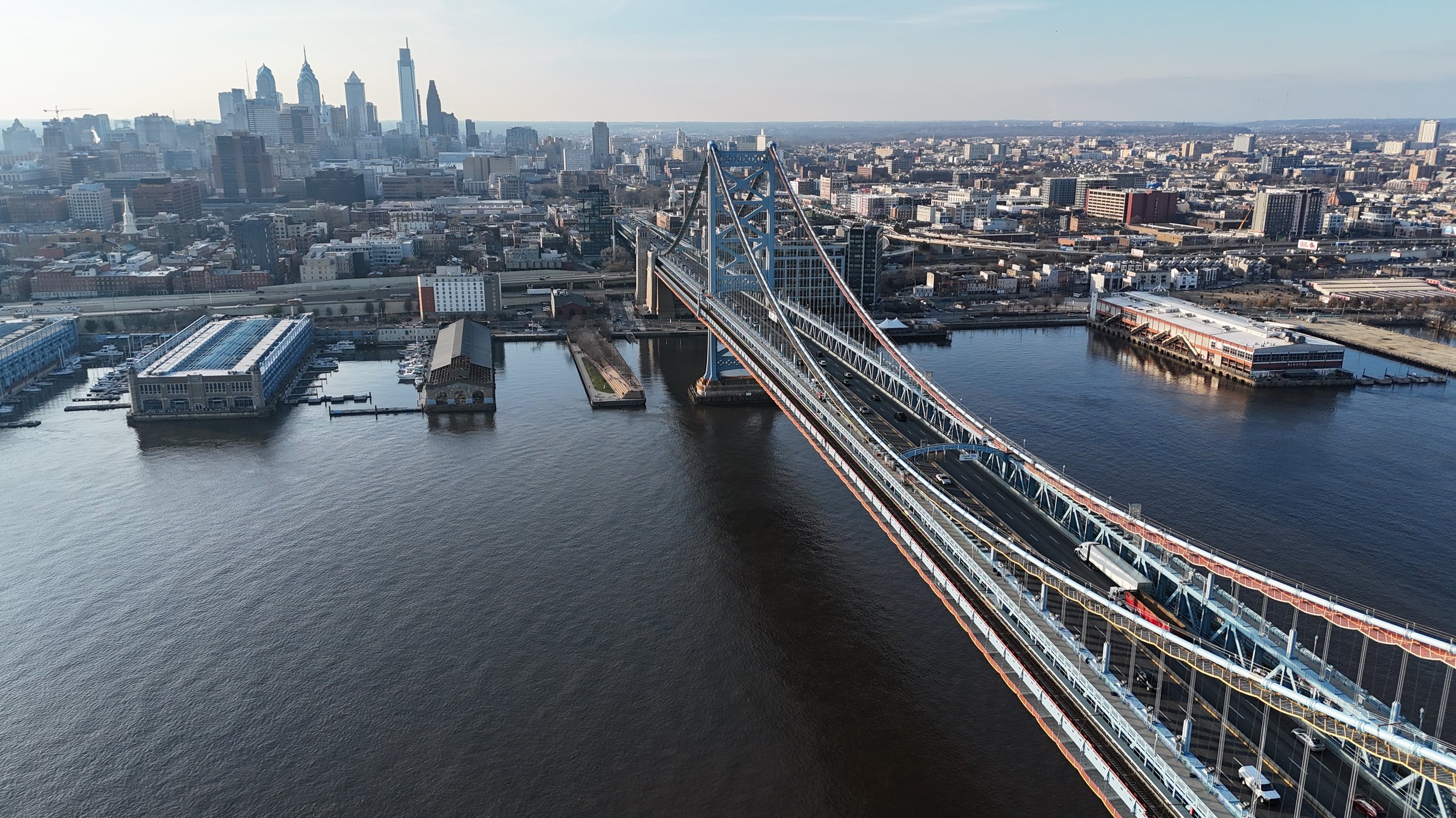 Ben Franklin bridge, Philadelphia