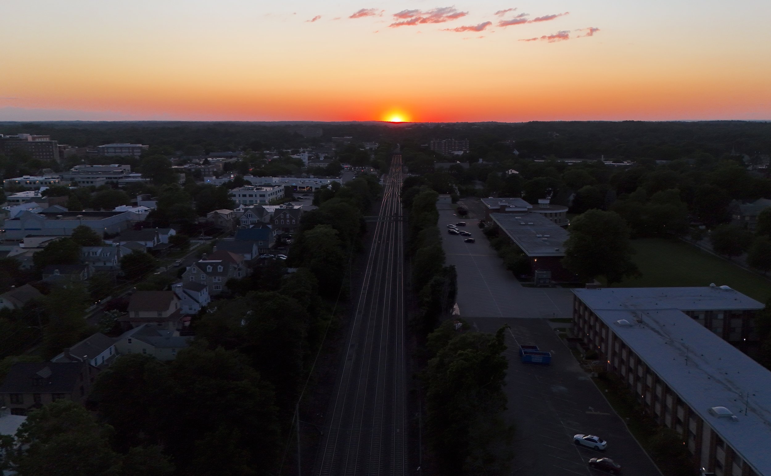 Sunset over Bryn Mawr