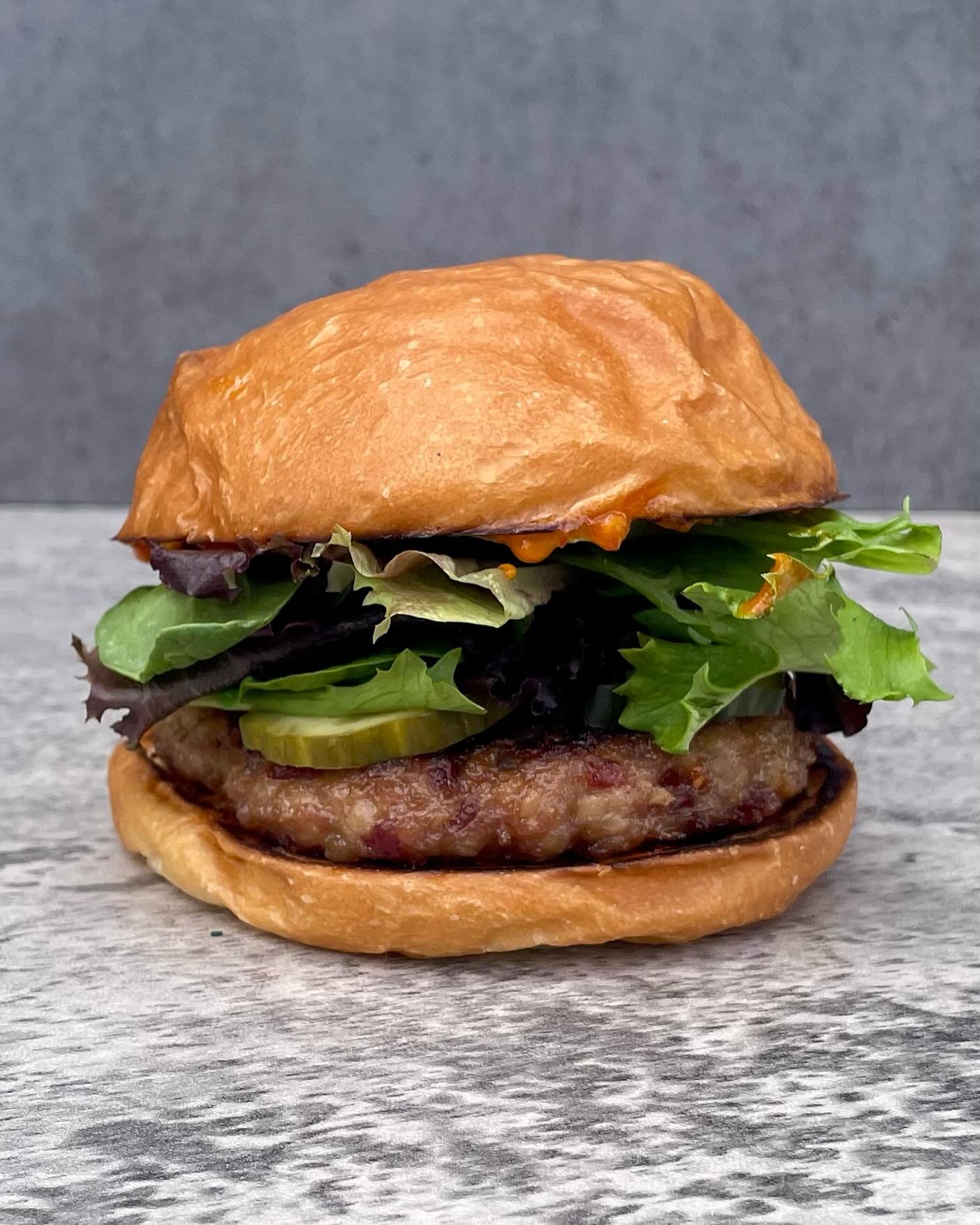 Our Rhoda Yee got a makeover! 
Rhoda will be an occasionally rotating Chinese inspired sandwich. 
This new Rhoda Yee has dumpling flavors.
pork and chinese sausage patty, ginger pickled cucumbers, chili sesame oil, mixed greens, m&rsquo;s bakery milk