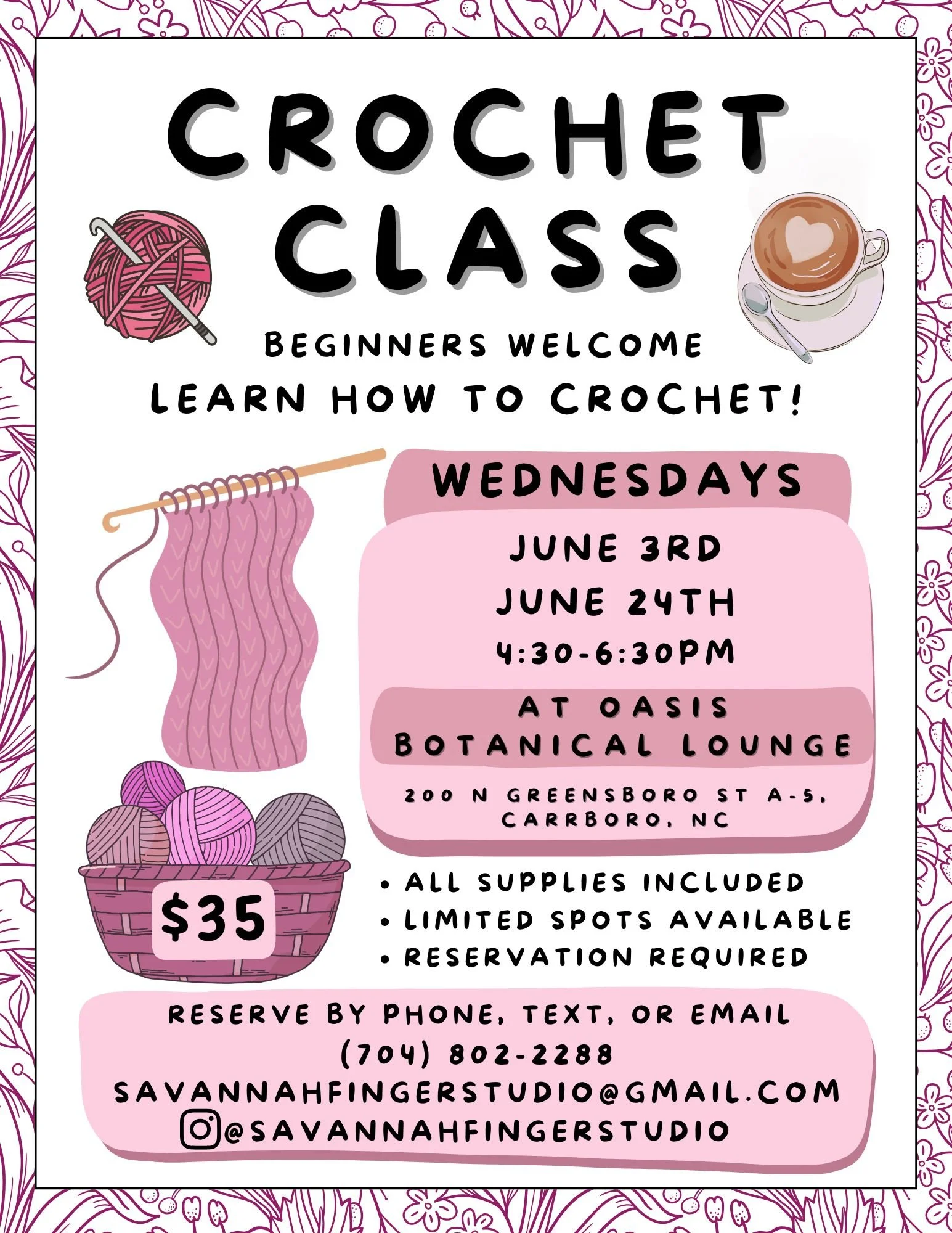 Crochet Class with Savannah Fingers