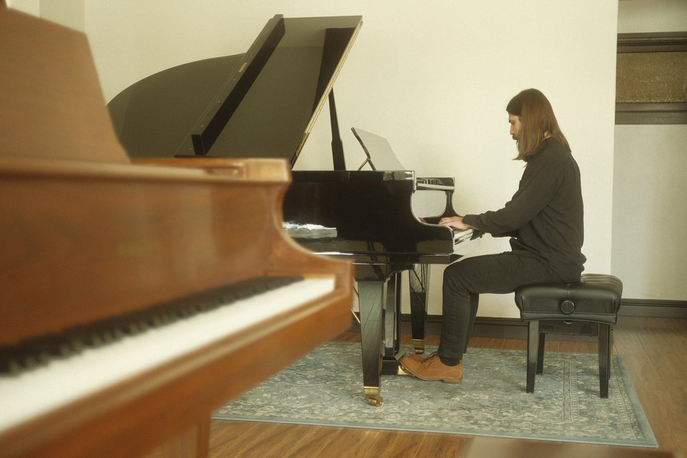 Grand piano at PVT Studio