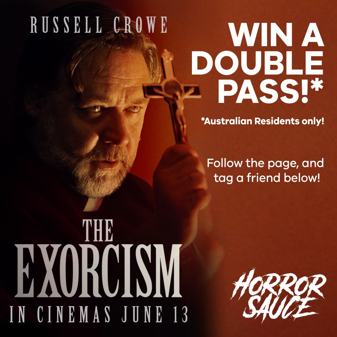To celebrate the release of &quot;The Exorcism&quot; we have 5 double passes to give away* thanks to @rialtodistributionau 

Just follow the page, and tag a friend you would love to take with you!

*Australian residents only(Passes only valid in Aust