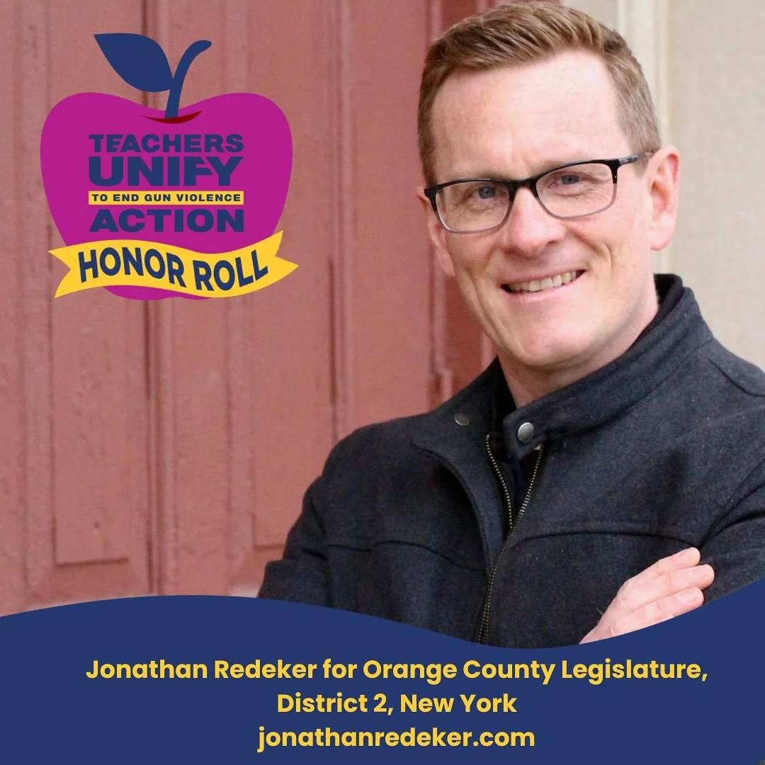 We&rsquo;re proud to recognize Jonathan Redeker as a Teachers Unify Action Honor Roll Candidate! He is running for Orange County Legislator, NY - District 2.

Jonathan is a 20-year veteran educator who is committed to working to curtail the scourge o