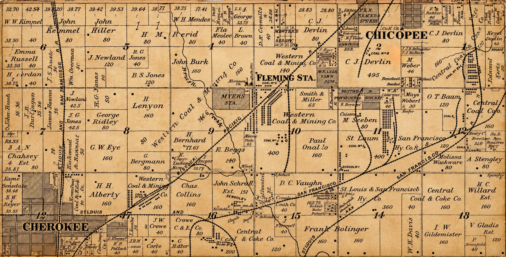 Railroads of Cherokee and Chicopee