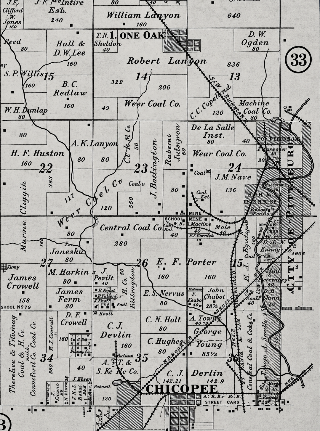 RAILROADS OF CHICOPEE and PITTSBURG