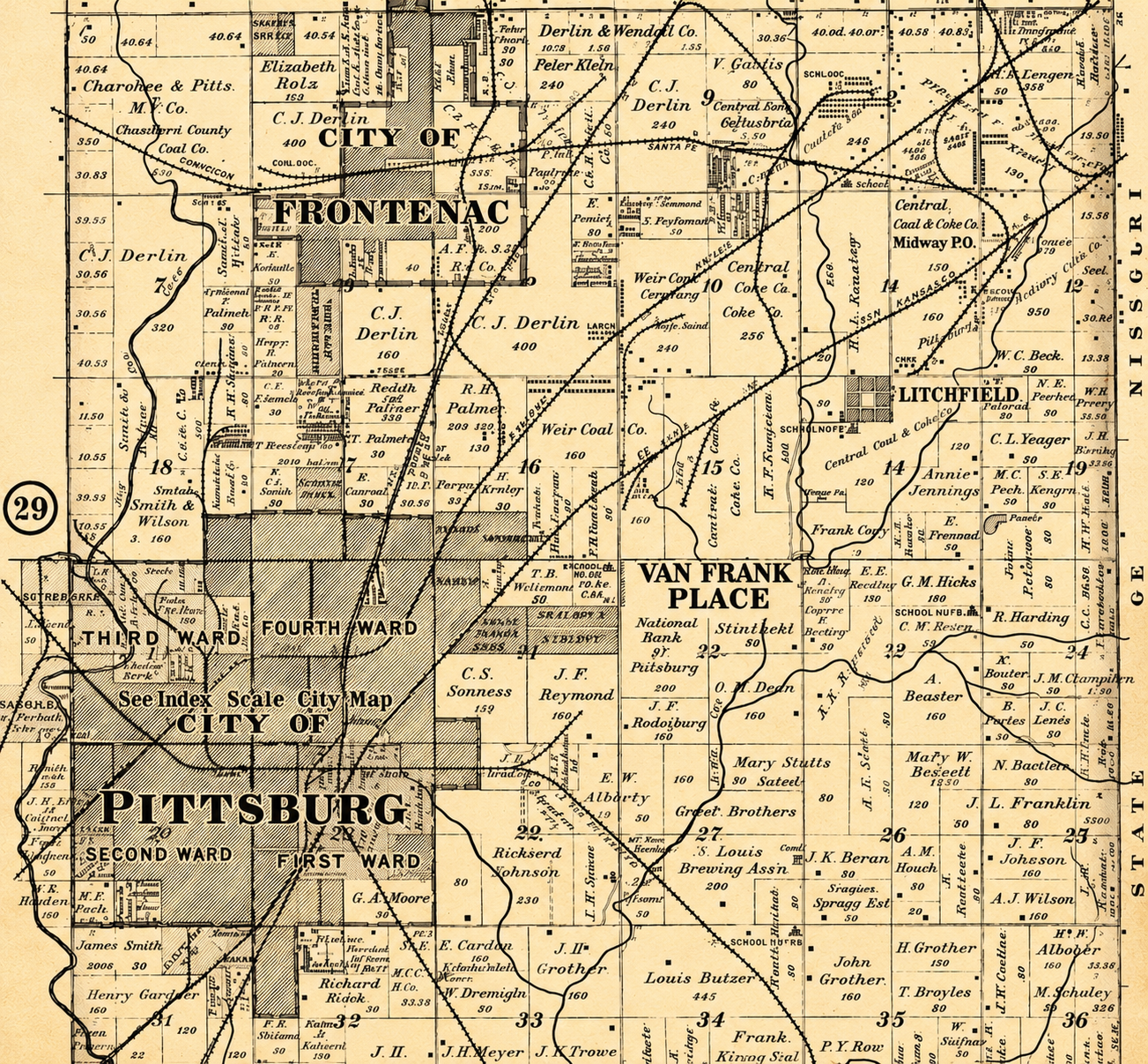 Railroads of Pittsburg and Frontenac