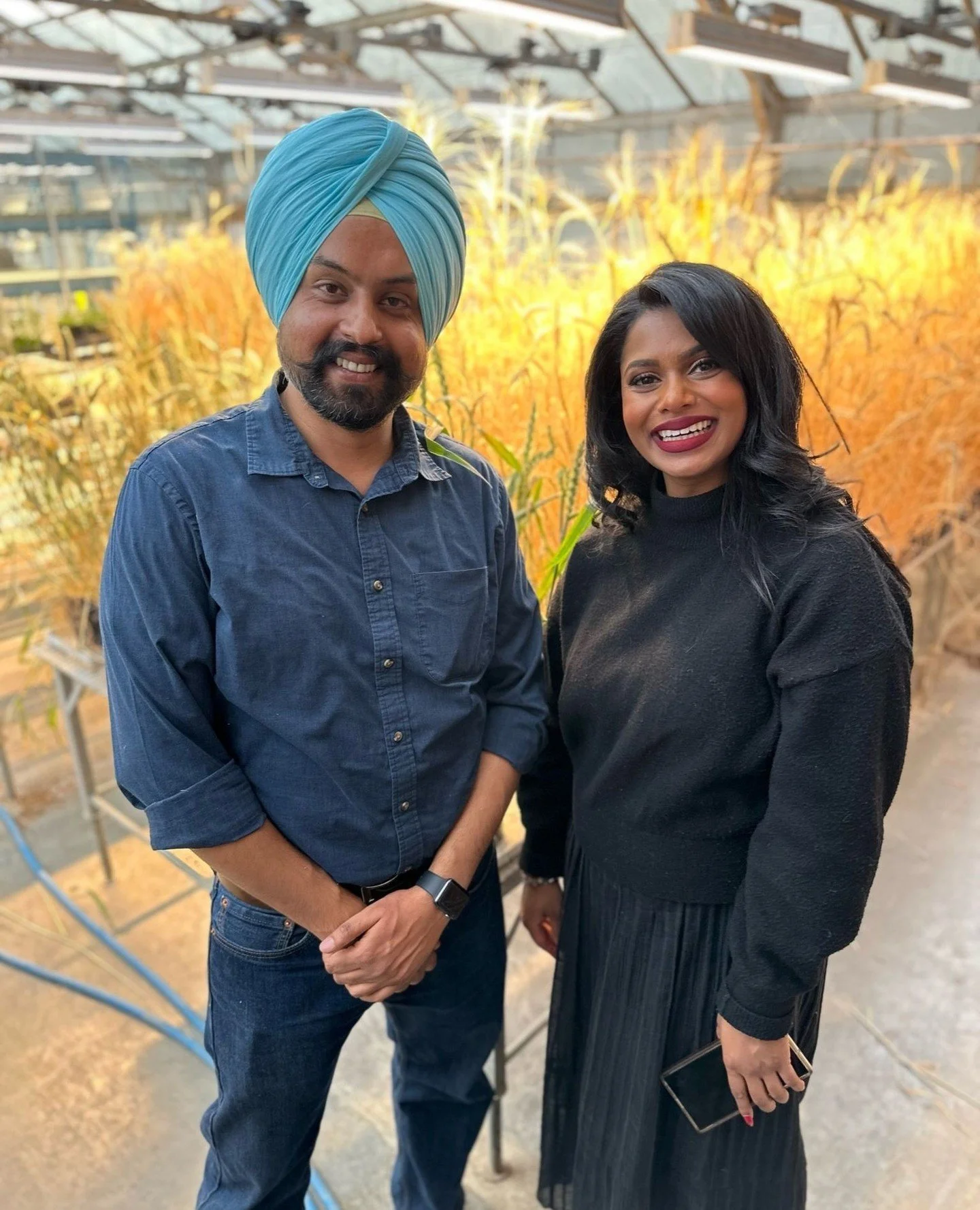 Behind-the-scenes of Episode 3: Darkness to Light, which takes place in Lethbridge, Alberta 🎬⁠
⁠
1. Shiva Reddy and Food scientist Dr. Harwinder Sidhu at one of the largest agri-food centres in Canada 🌾⁠
2. Shiva Reddy and Comedian Laksh Gill at @g