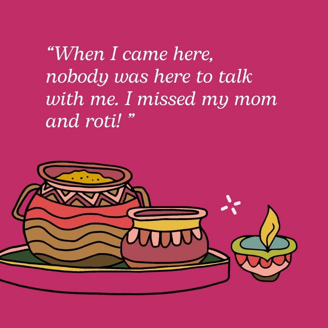 "When I came here, nobody was here to talk with me. I missed my mom and roti!"⁠
⁠
Shweta Suthar was a movie star in India. She began acting when she was 12 years old, and by the time she left India, she had acted in more than 500 music vide