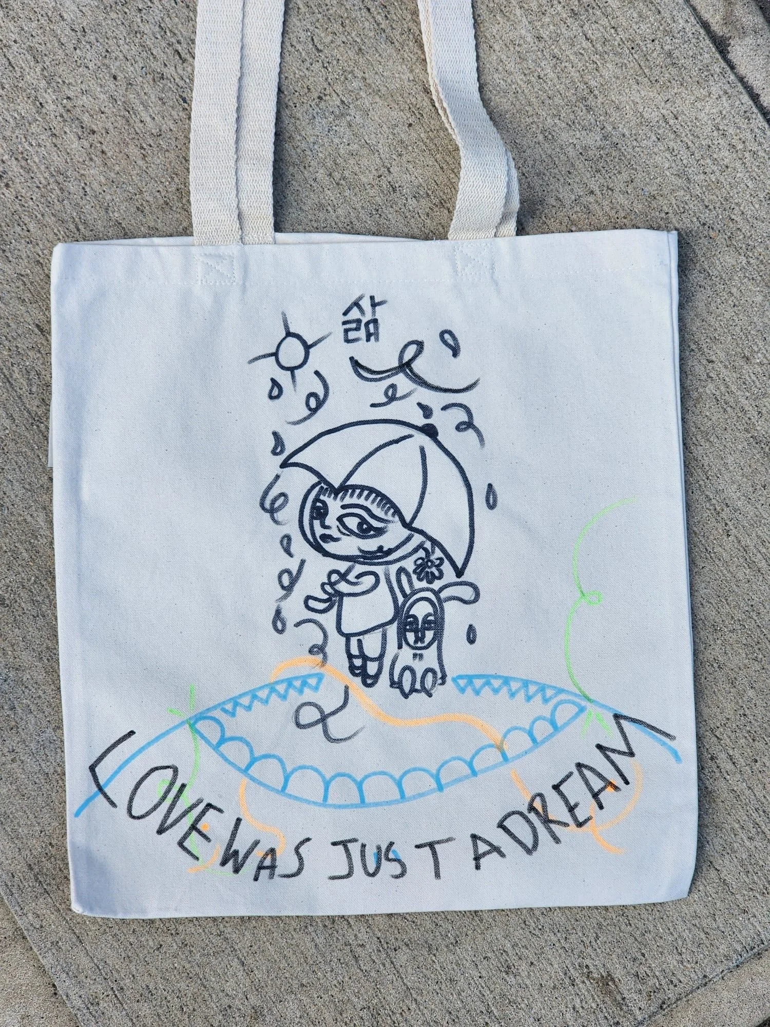 Love was just a dream_ regular tote bag