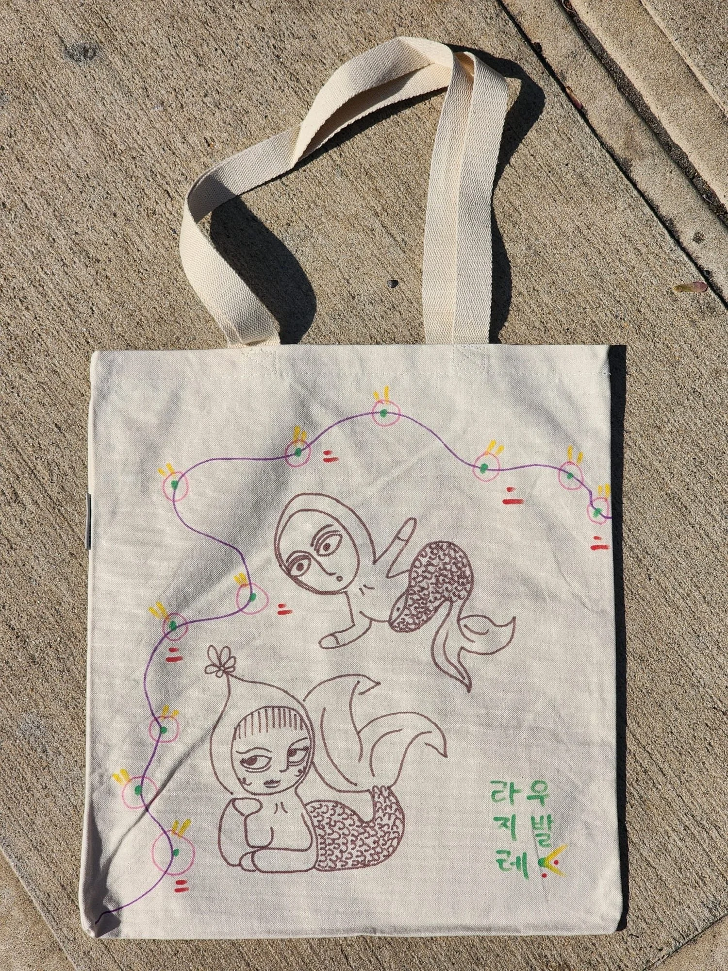 Mermaids_new world-sea world_save ocean_mini tote.JPG