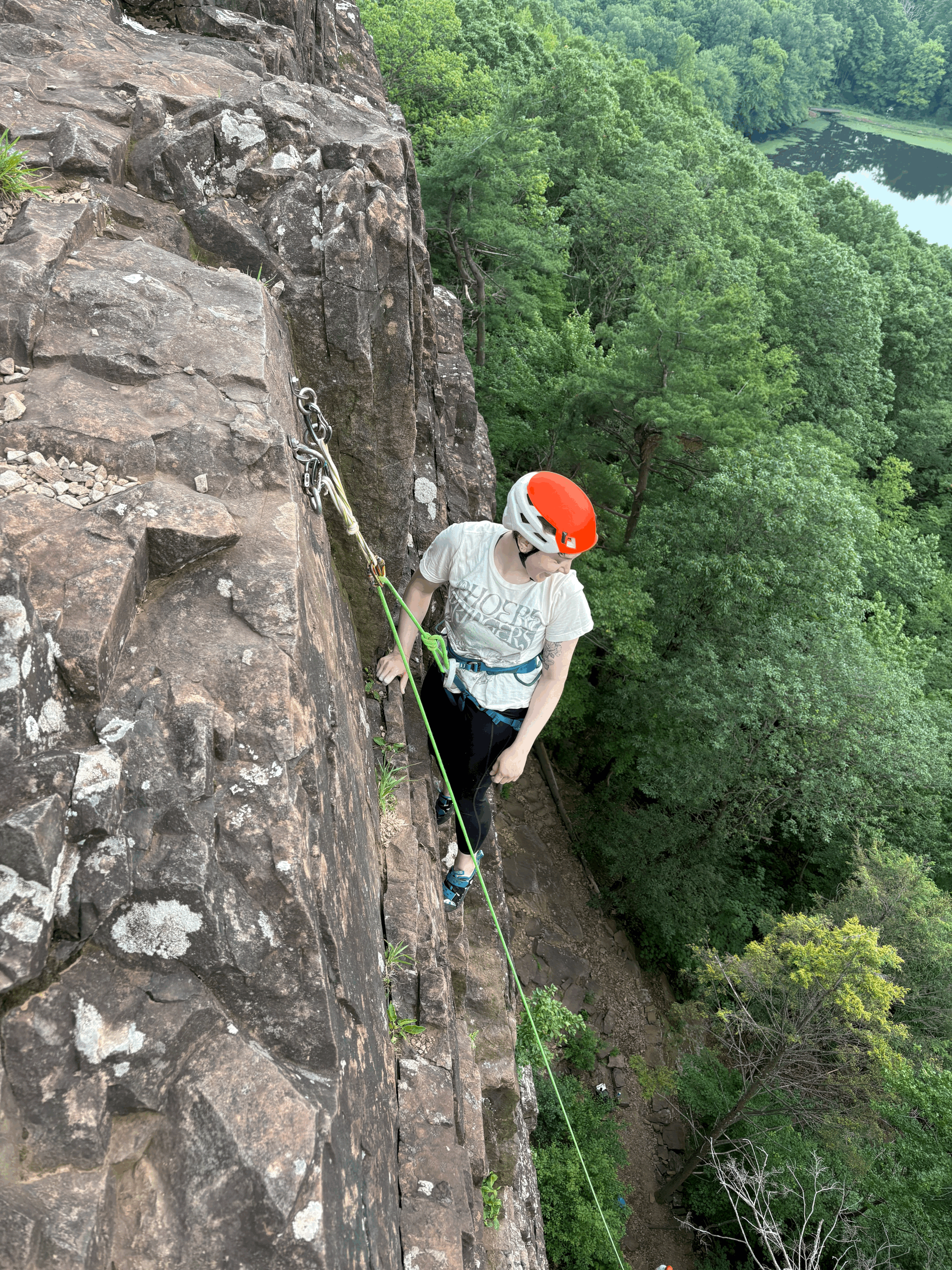 Full Day Outdoor Climbing at Ragged Mountain in Southington, CT